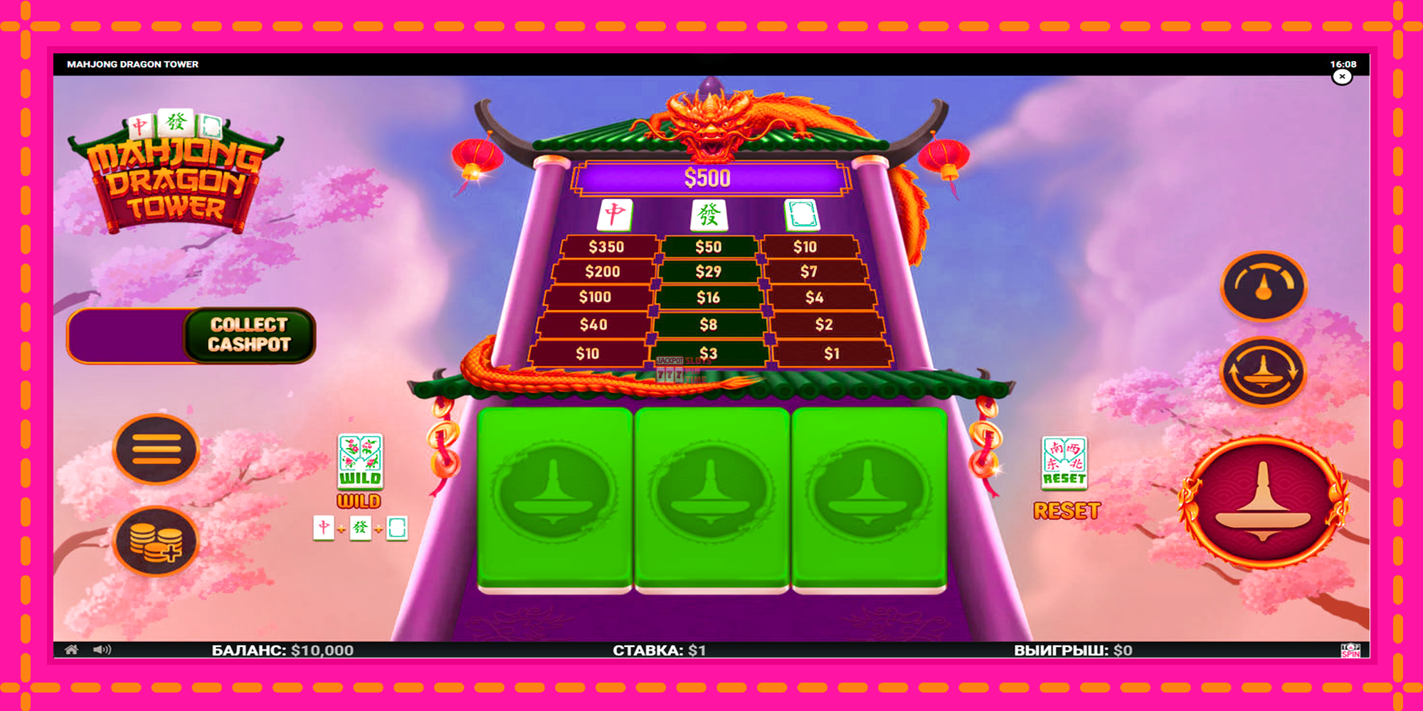 Slot machine Mahjong Dragon Tower gratuitamente, immagine 1