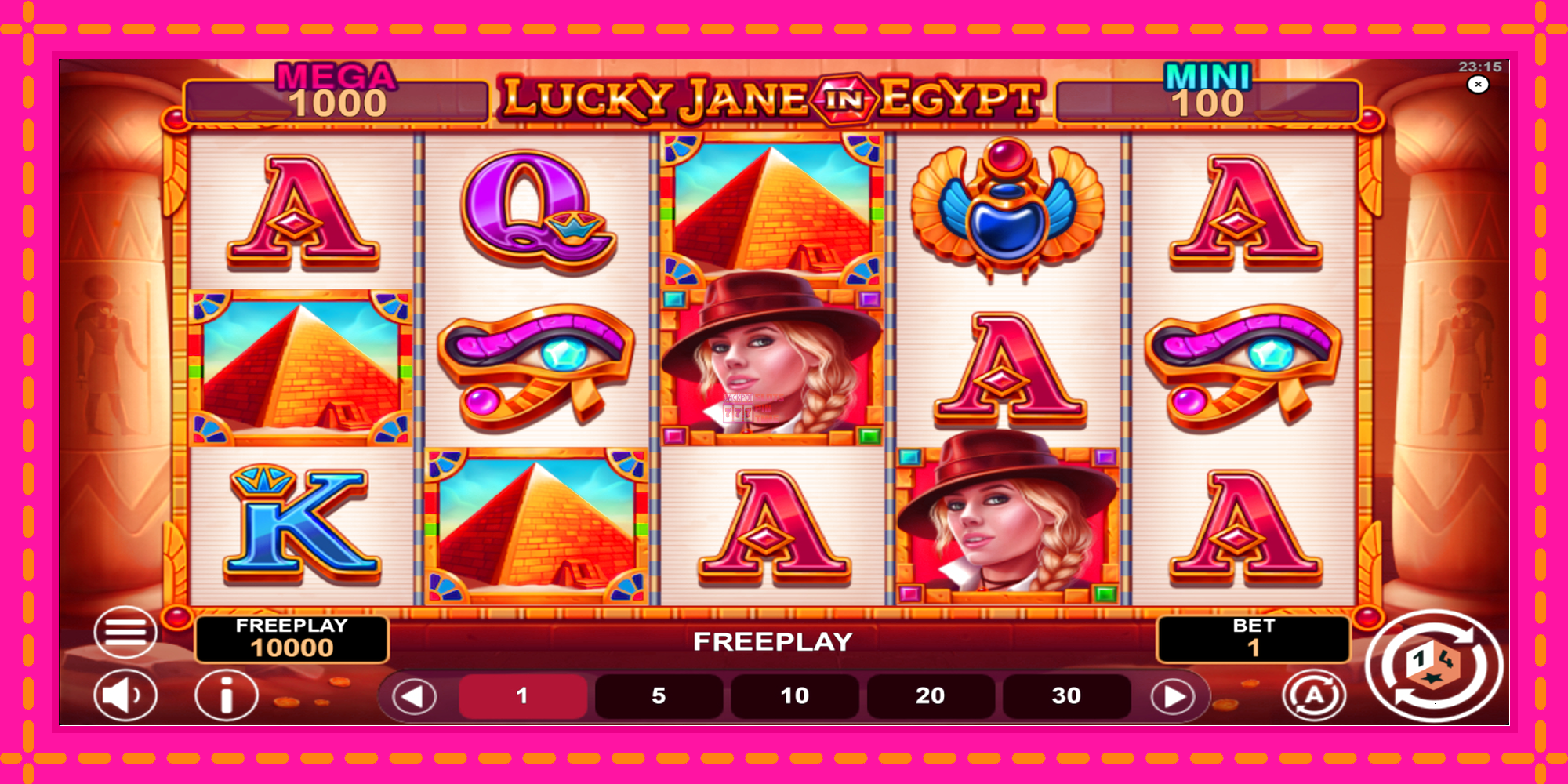 Slot machine Lucky Jane in Egypt Hold & Win gratuitamente, immagine 2