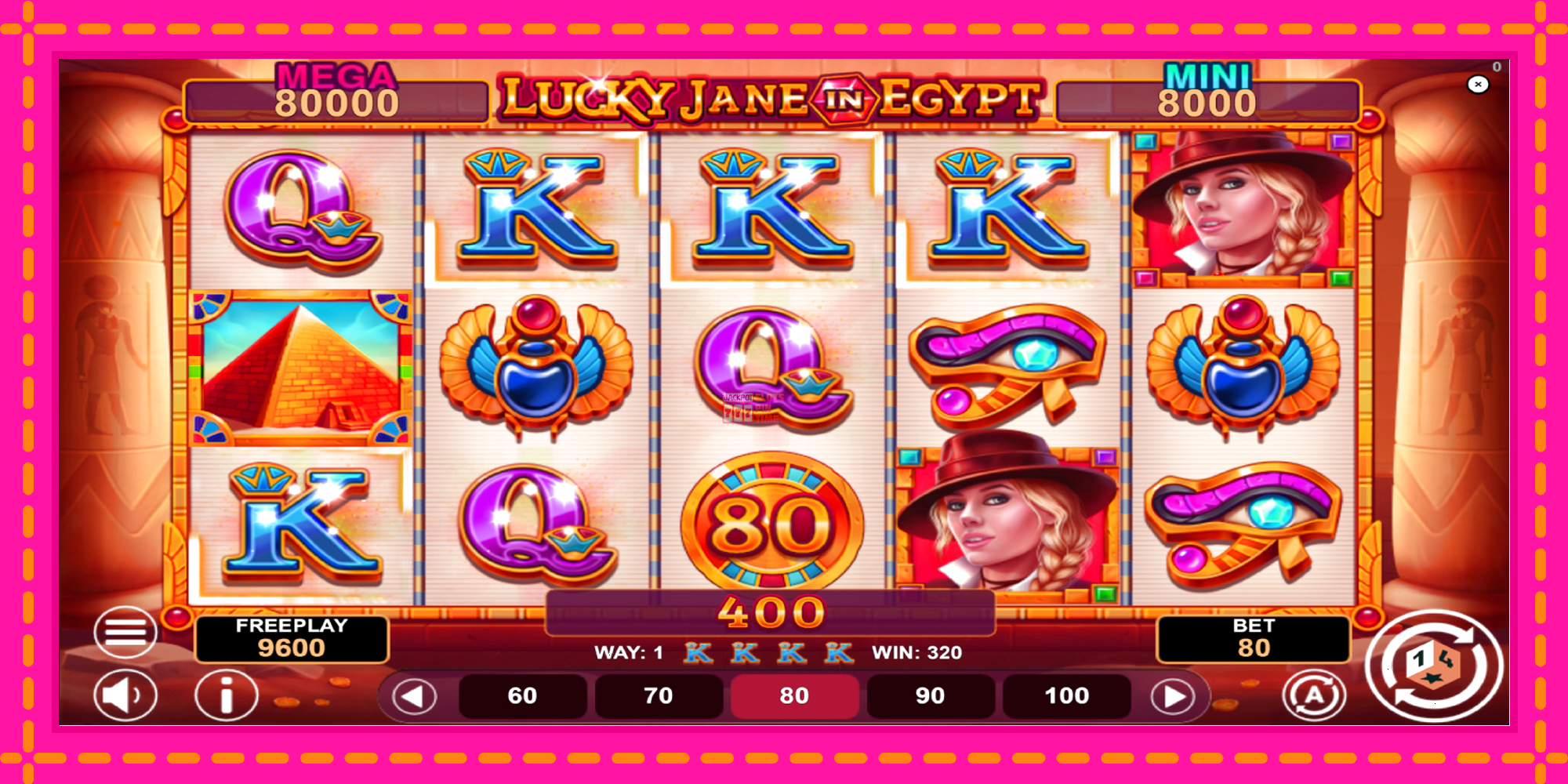 Slot machine Lucky Jane in Egypt Hold & Win gratuitamente, immagine 3