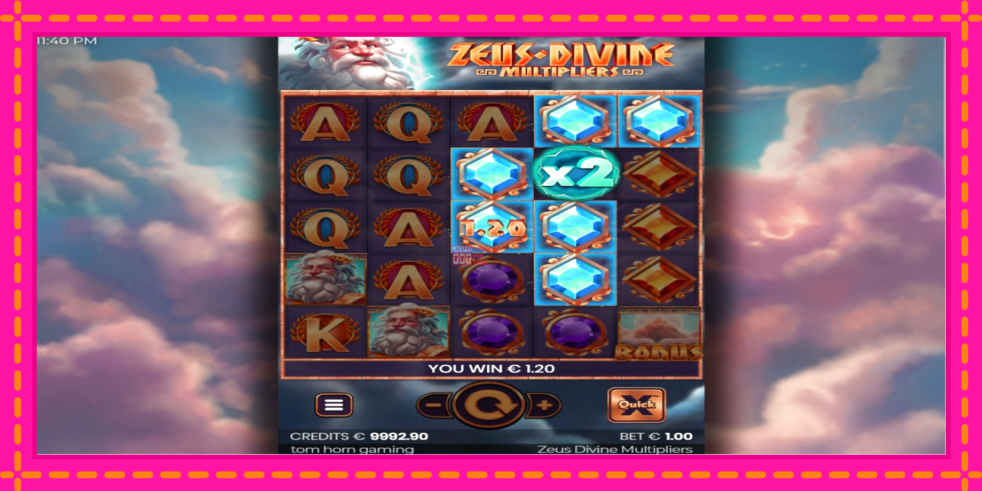 Slot machine Zeus Divine Multipliers gratuitamente, immagine 3