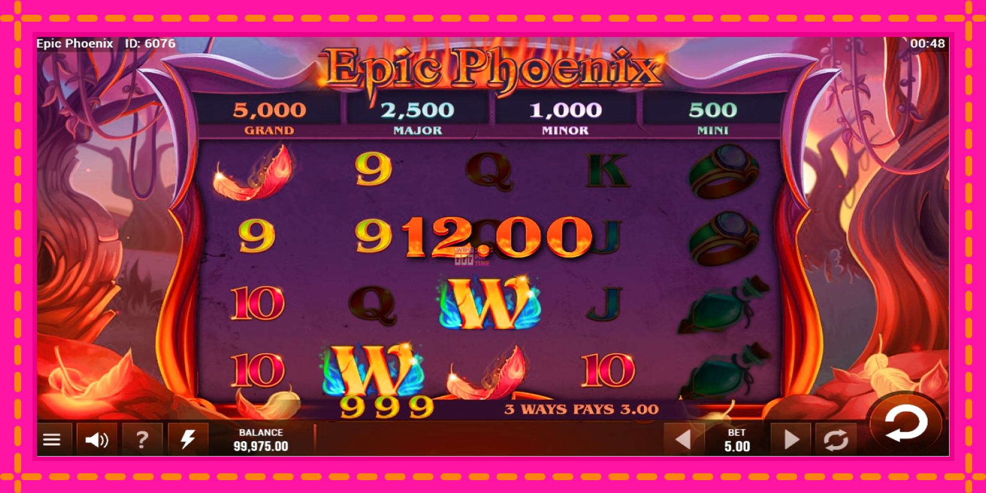 Slot machine Epic Phoenix gratuitamente, immagine 3