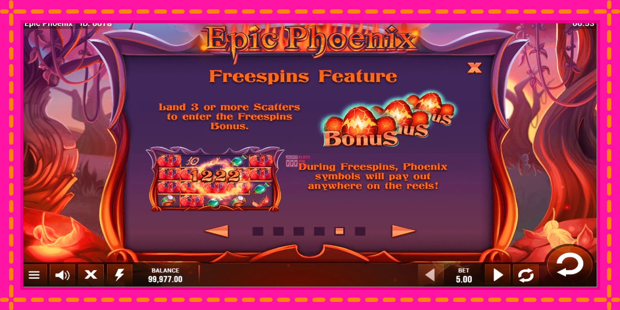 Slot machine Epic Phoenix gratuitamente, immagine 5