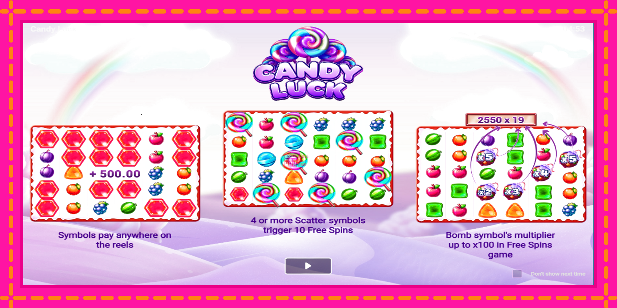 Slot machine Candy Luck gratuitamente, immagine 1