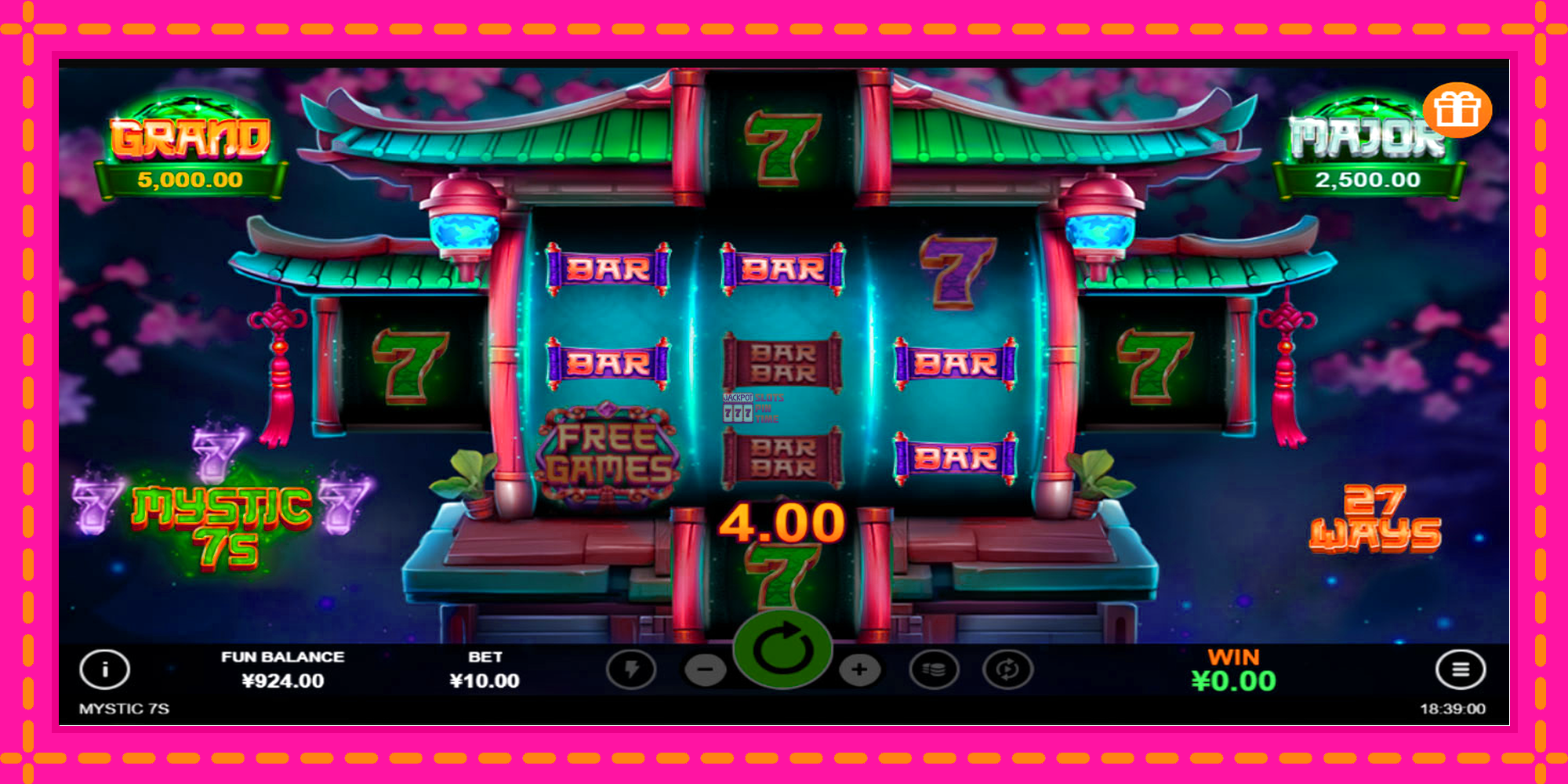 Slot machine Mystic 7s gratuitamente, immagine 3