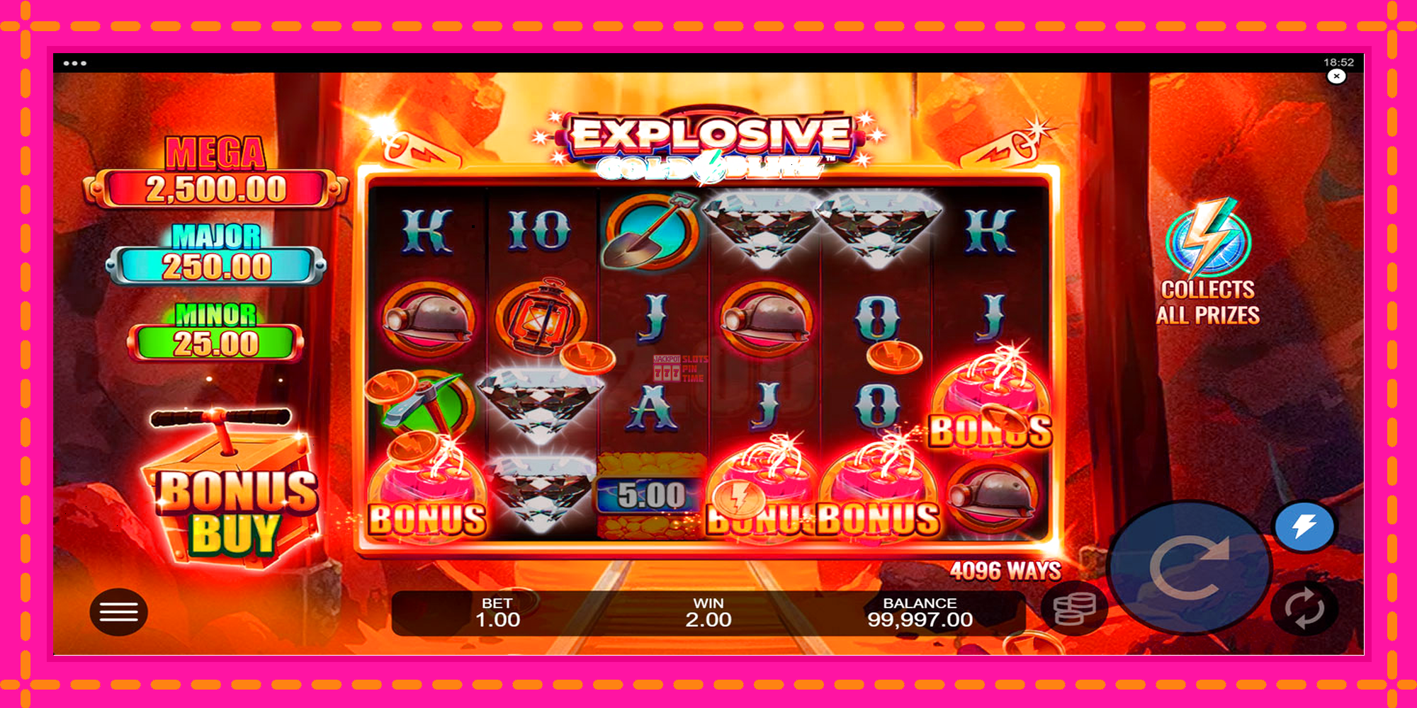 Slot machine Explosive Gold Blitz gratuitamente, immagine 2