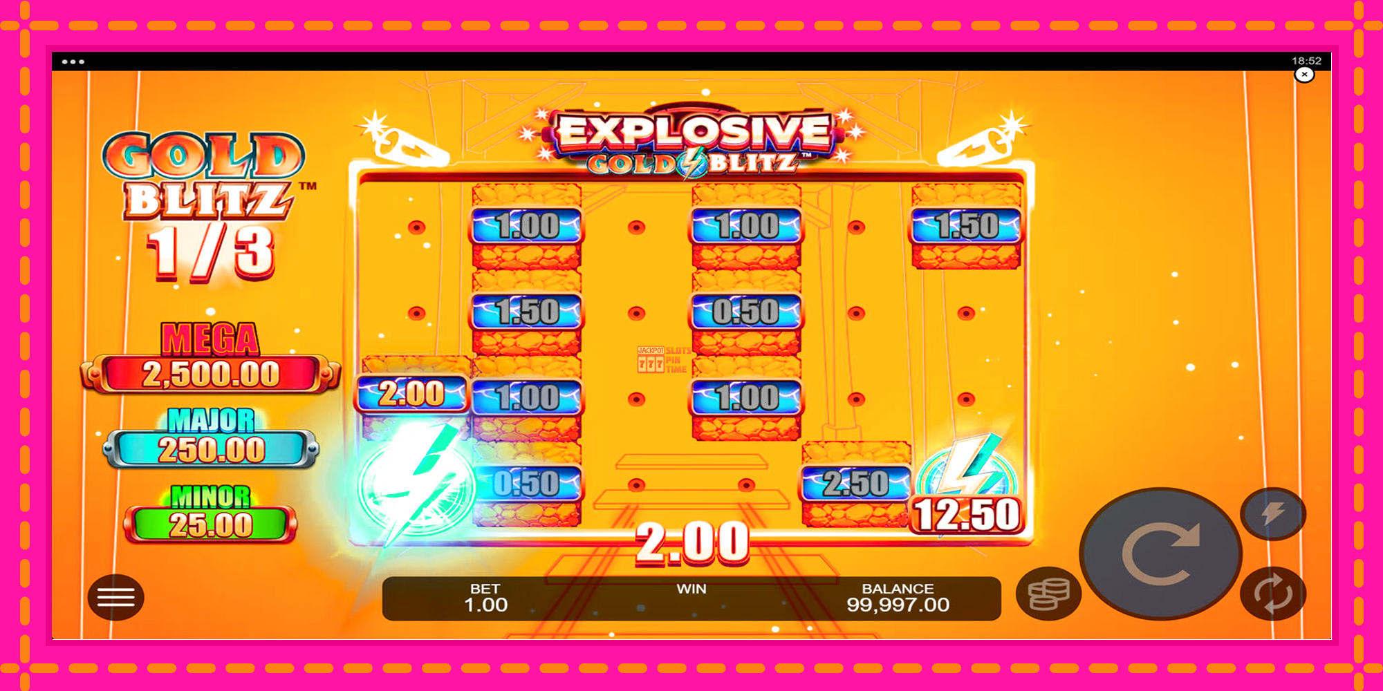 Slot machine Explosive Gold Blitz gratuitamente, immagine 3