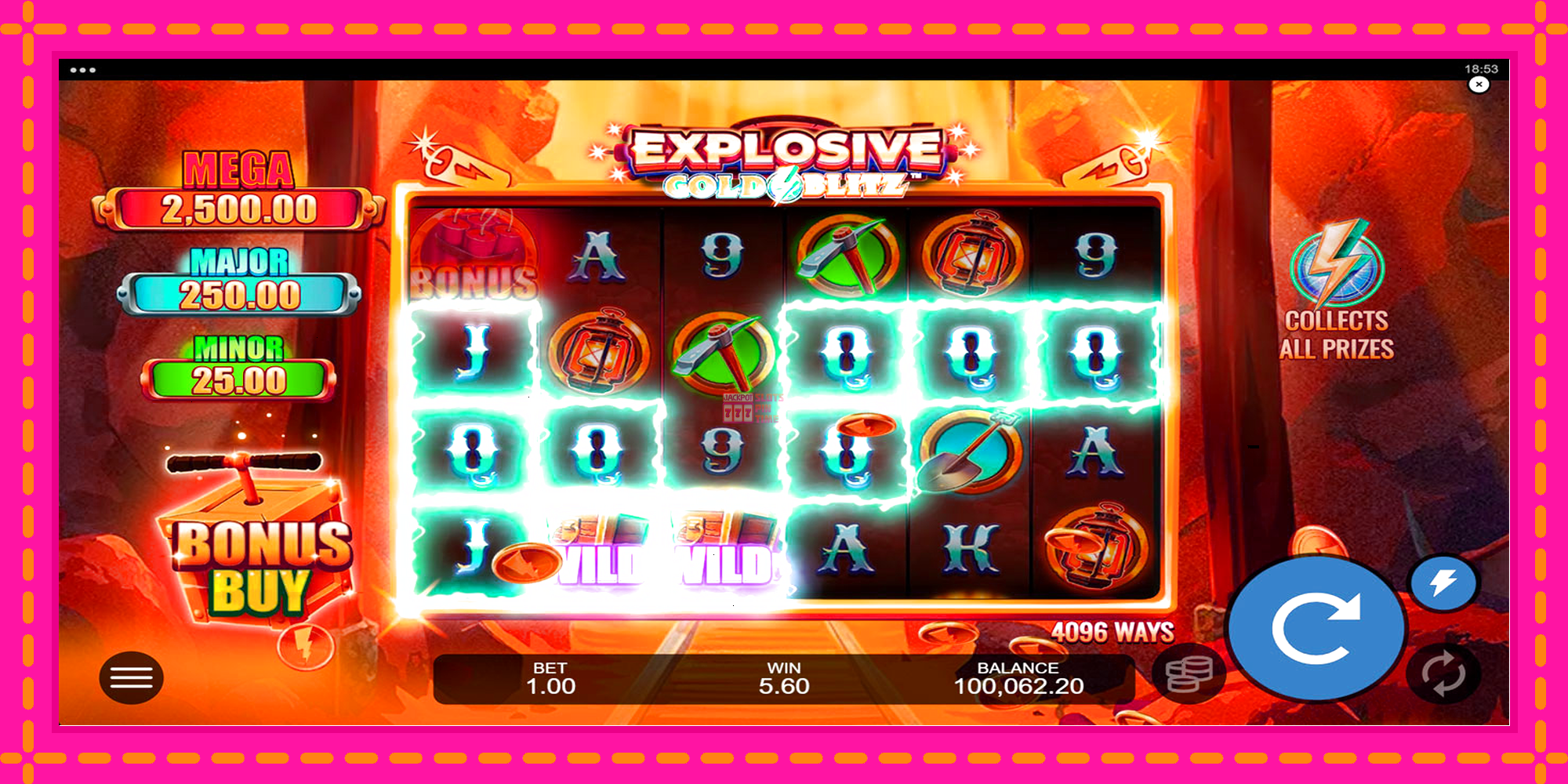 Slot machine Explosive Gold Blitz gratuitamente, immagine 5