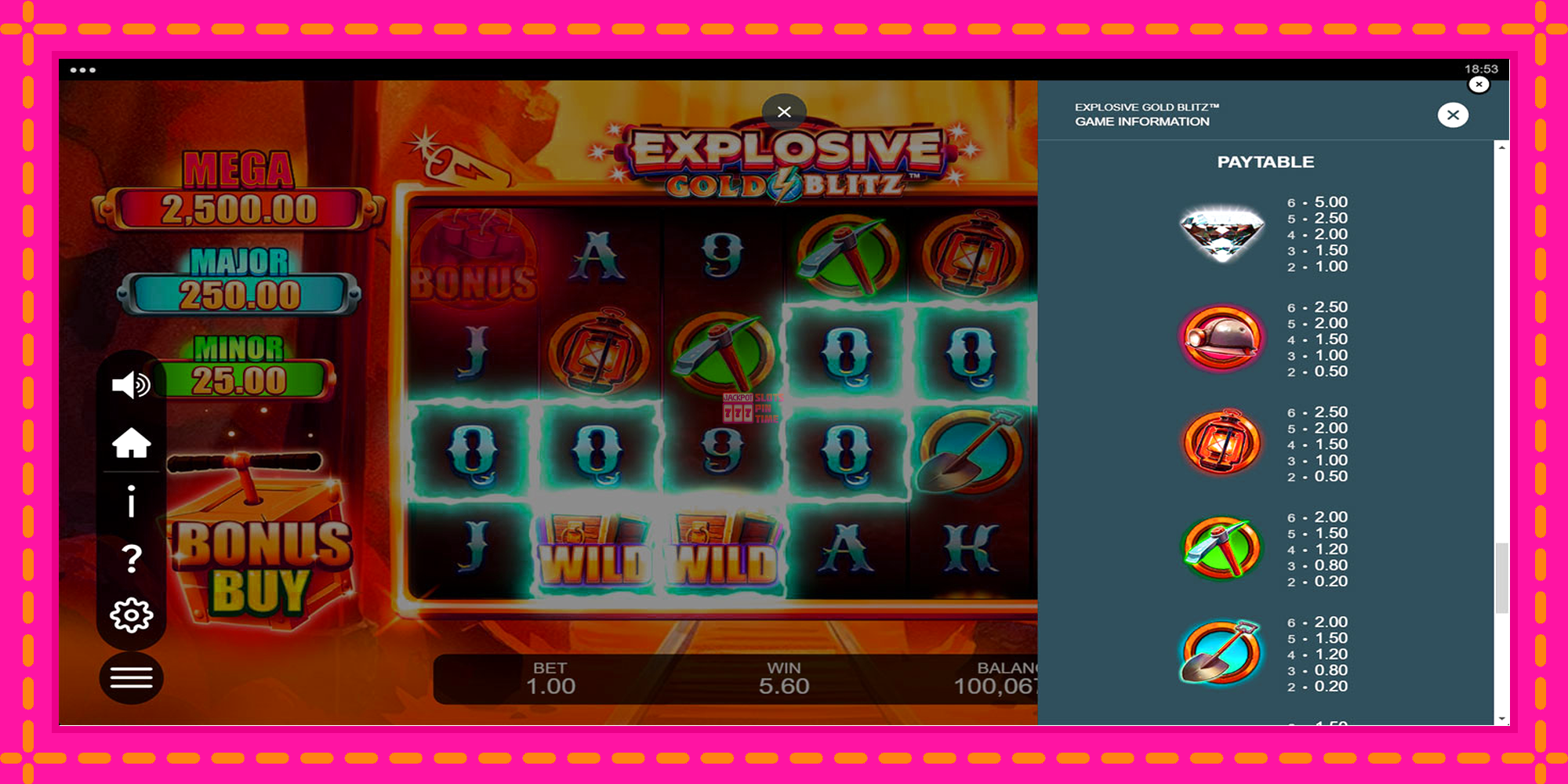 Slot machine Explosive Gold Blitz gratuitamente, immagine 6