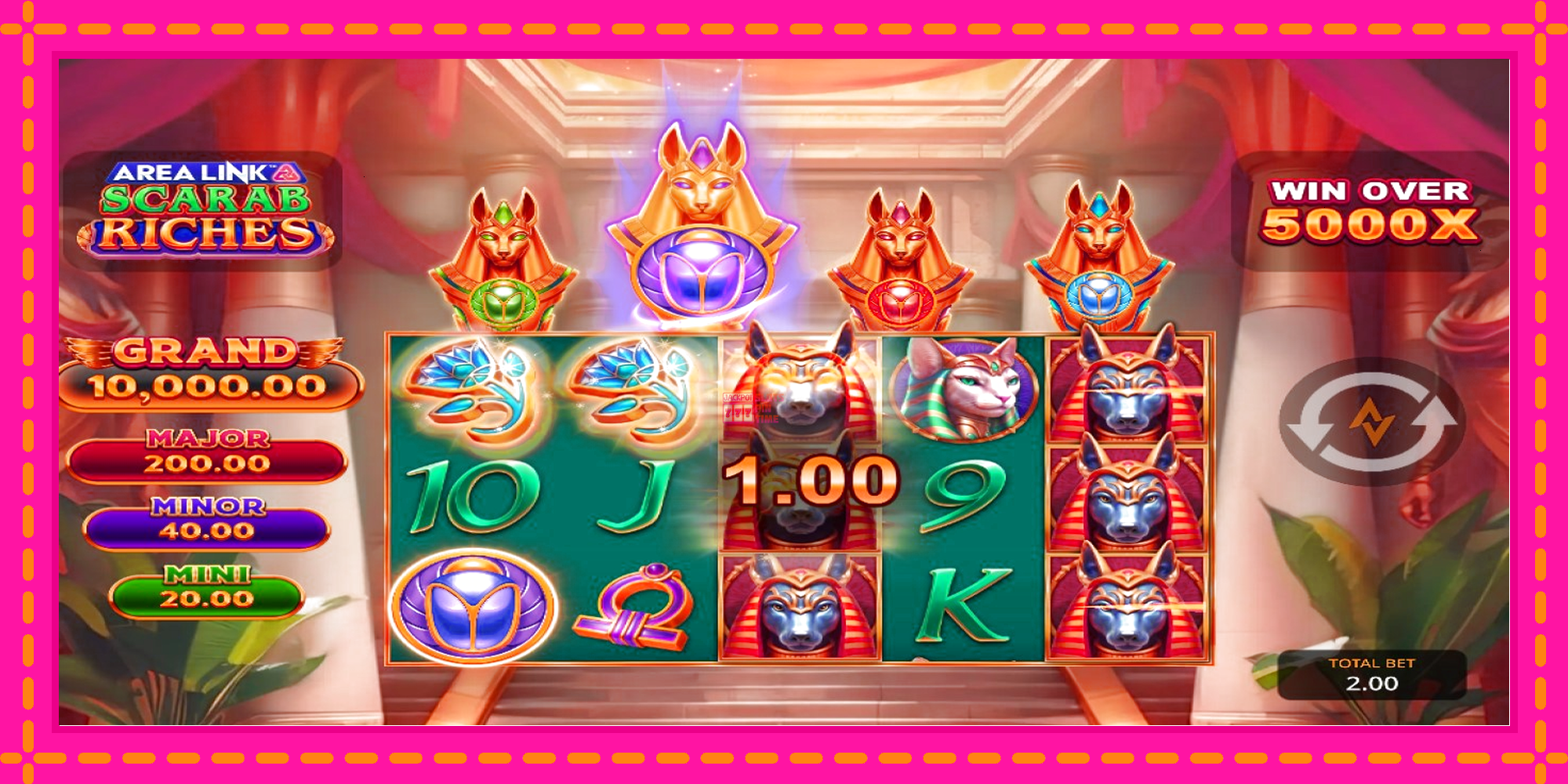 Slot machine Area Link Scarab Riches gratuitamente, immagine 3