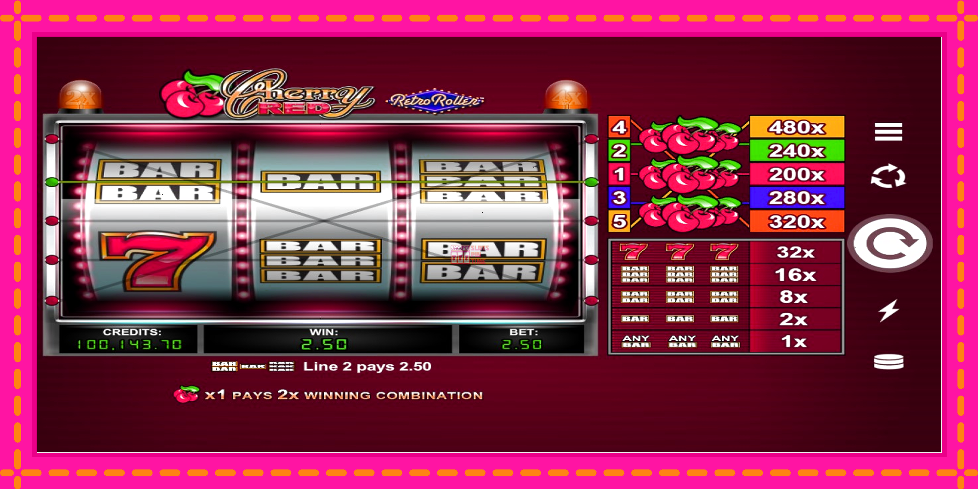 Slot machine Cherry Red Retro Roller gratuitamente, immagine 3