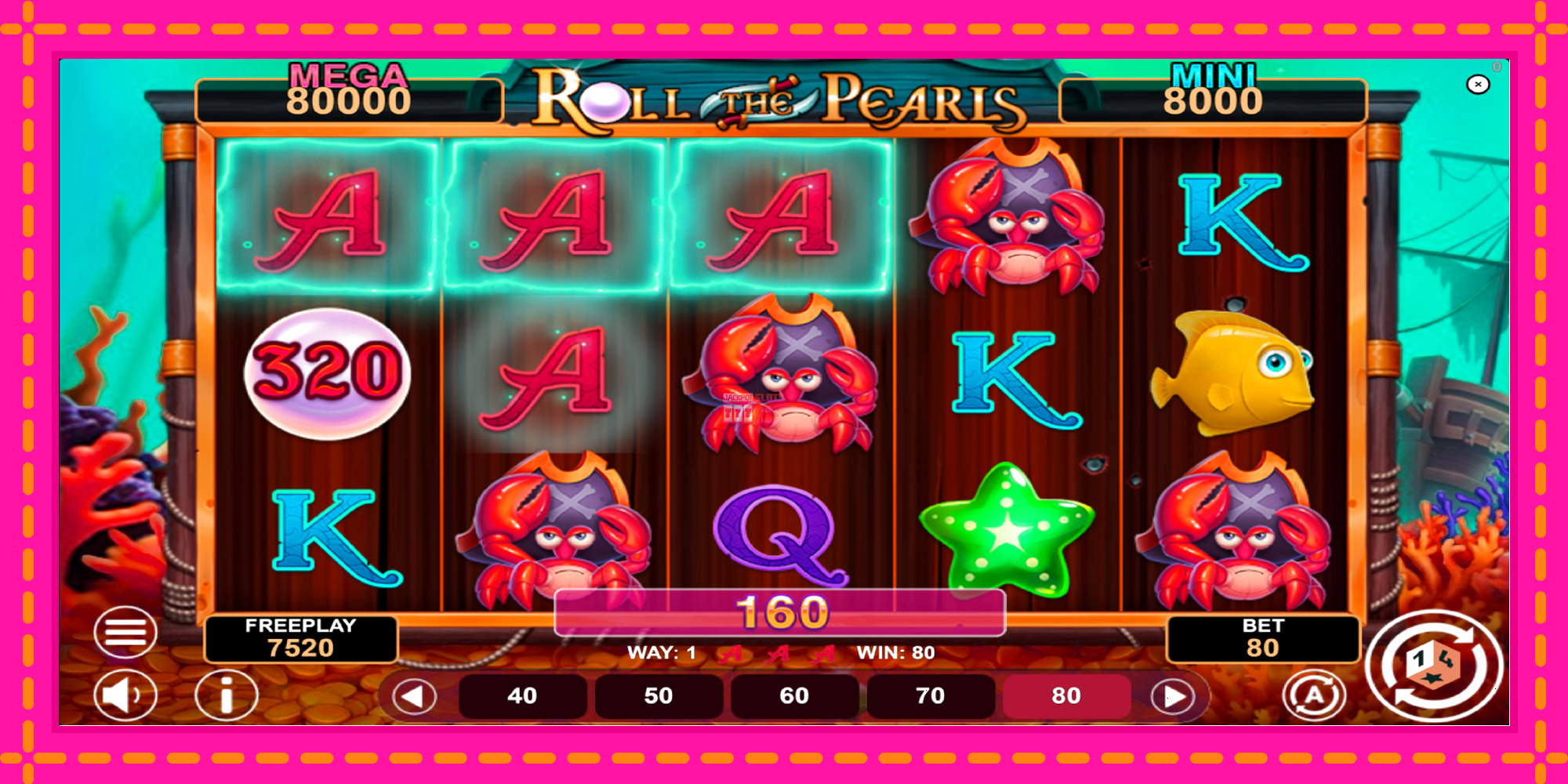 Slot machine Roll The Pearls Hold & Win gratuitamente, immagine 4