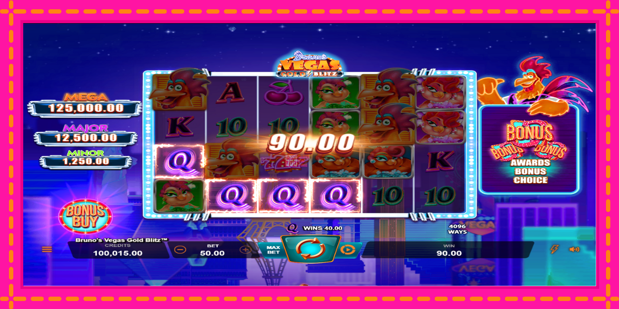 Slot machine Brunos Vegas Gold Blitz gratuitamente, immagine 2