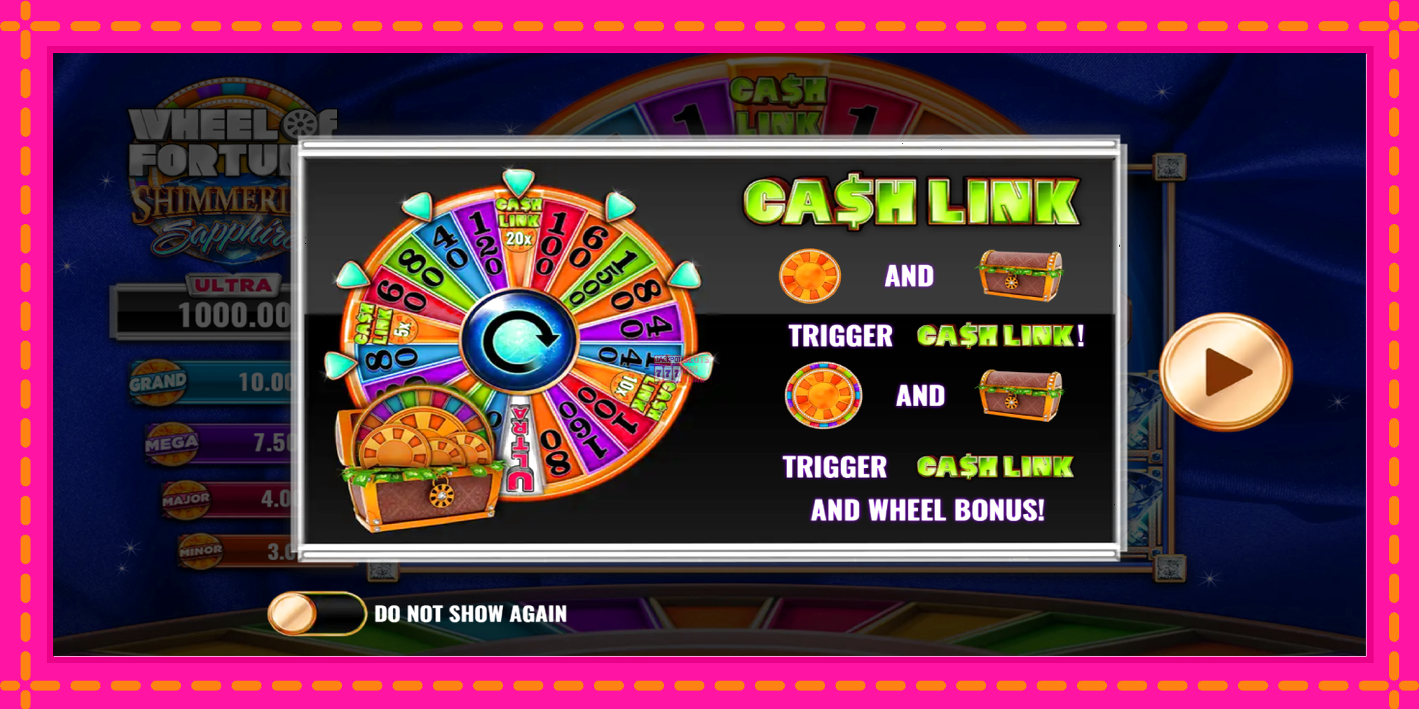 Slot machine Wheel of Fortune Shimmering Sapphires gratuitamente, immagine 1