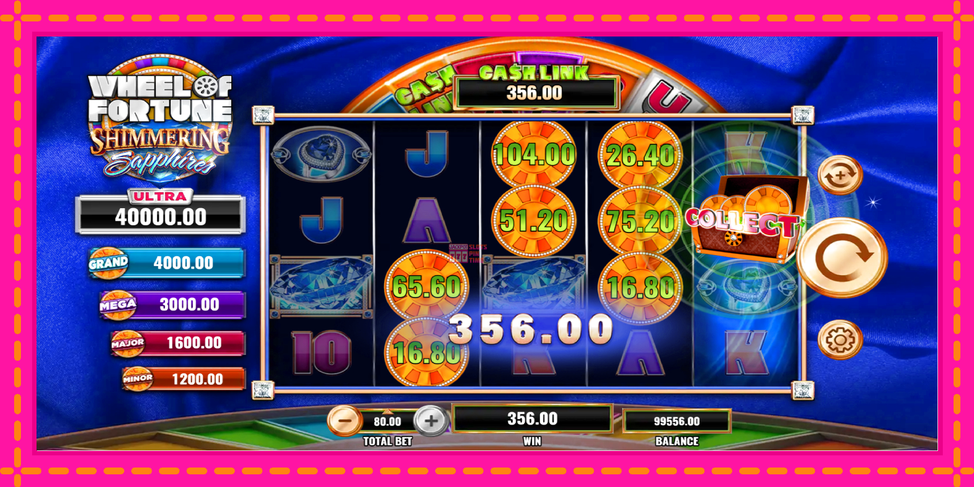 Slot machine Wheel of Fortune Shimmering Sapphires gratuitamente, immagine 4