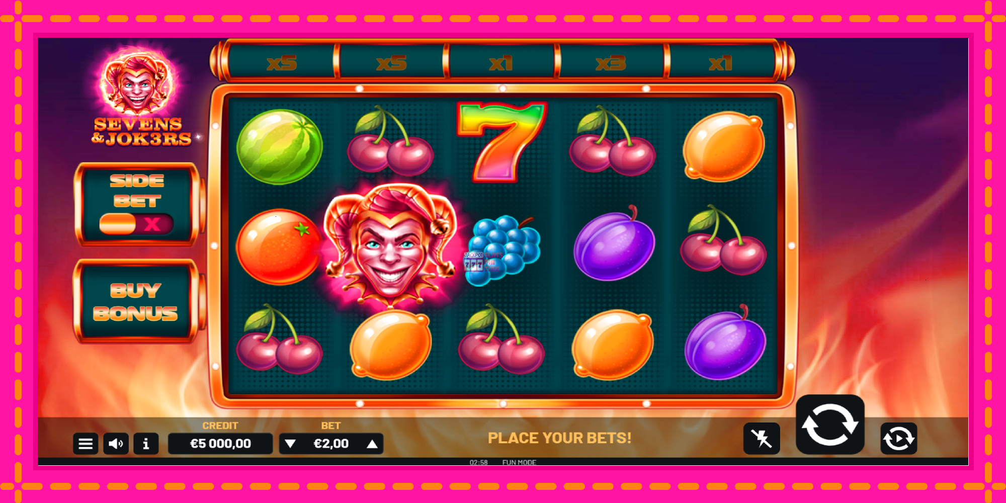 Slot machine Sevens & Jok3rs gratuitamente, immagine 2