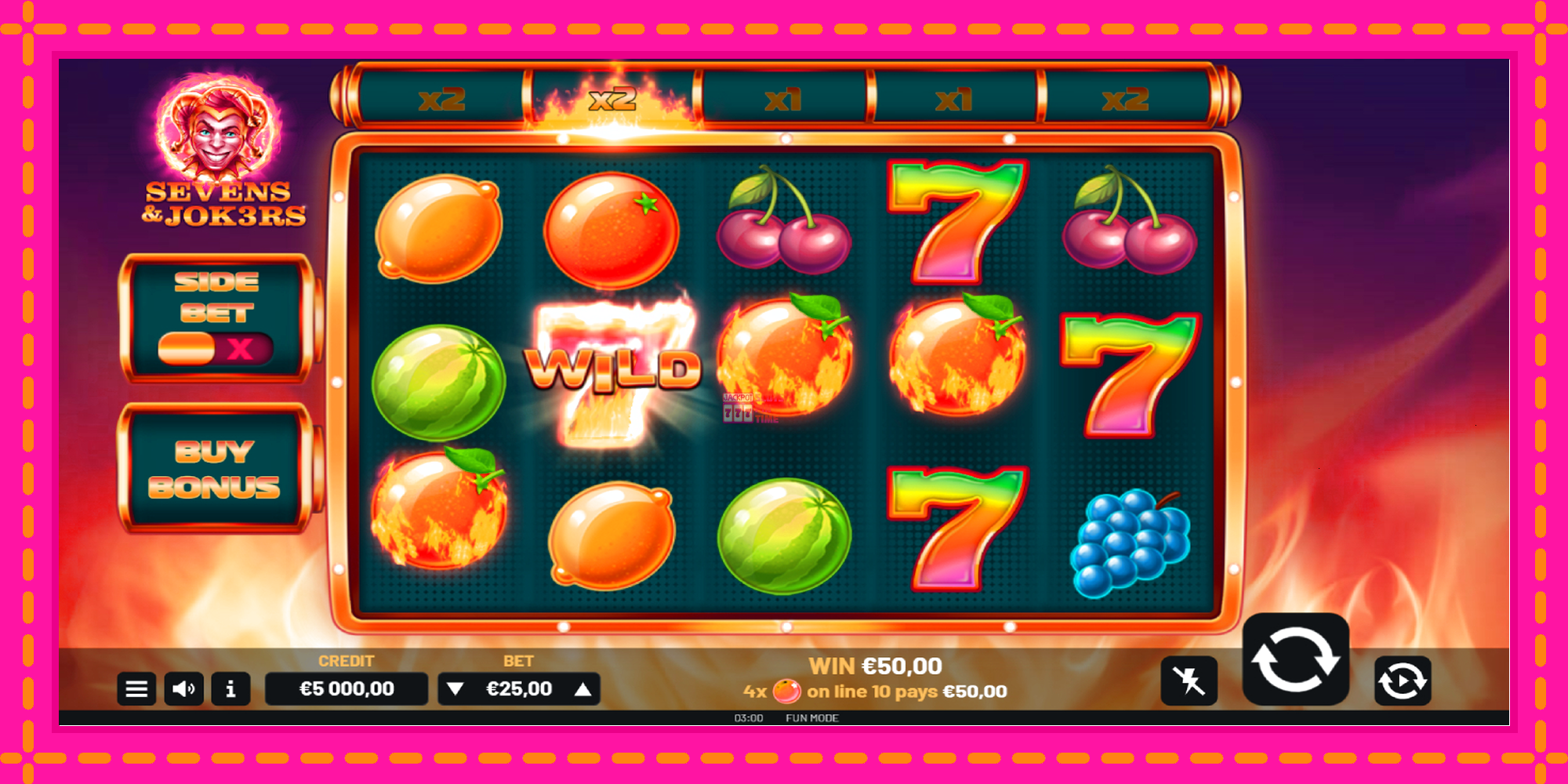 Slot machine Sevens & Jok3rs gratuitamente, immagine 3