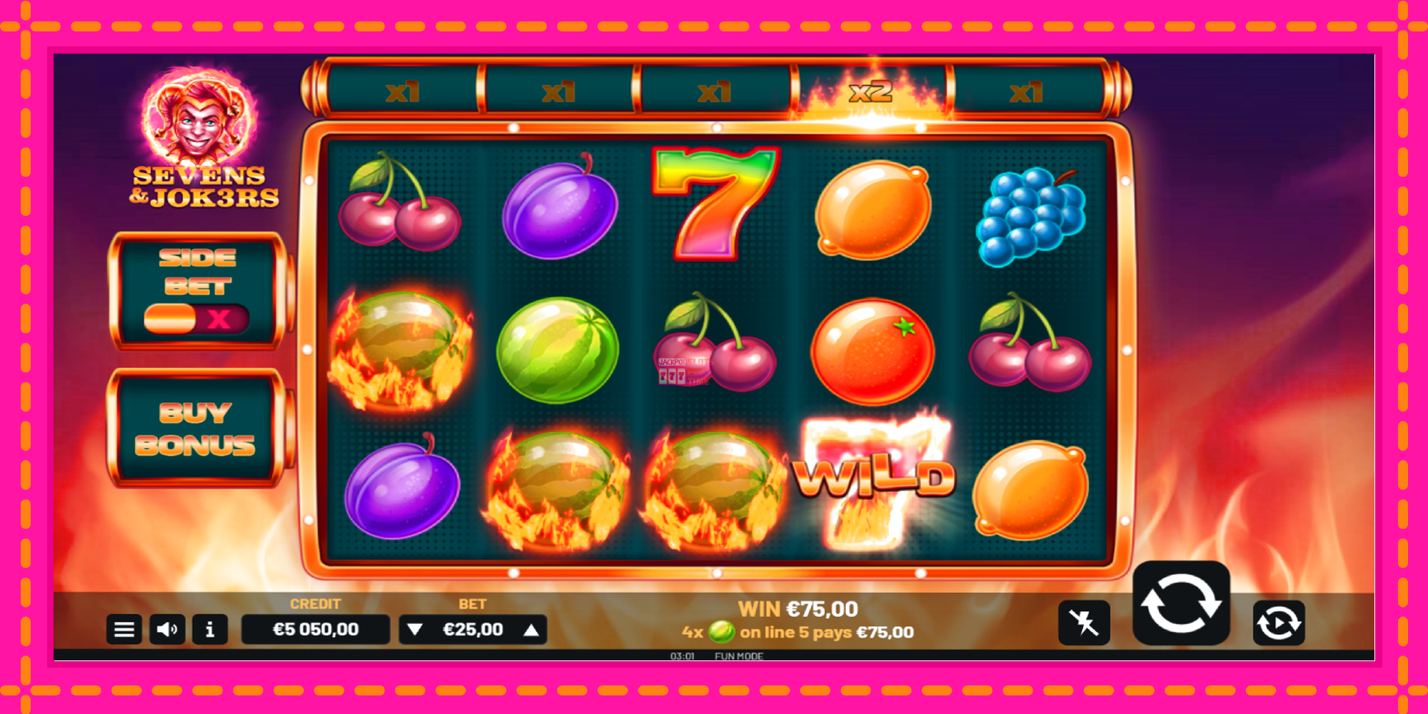 Slot machine Sevens & Jok3rs gratuitamente, immagine 4