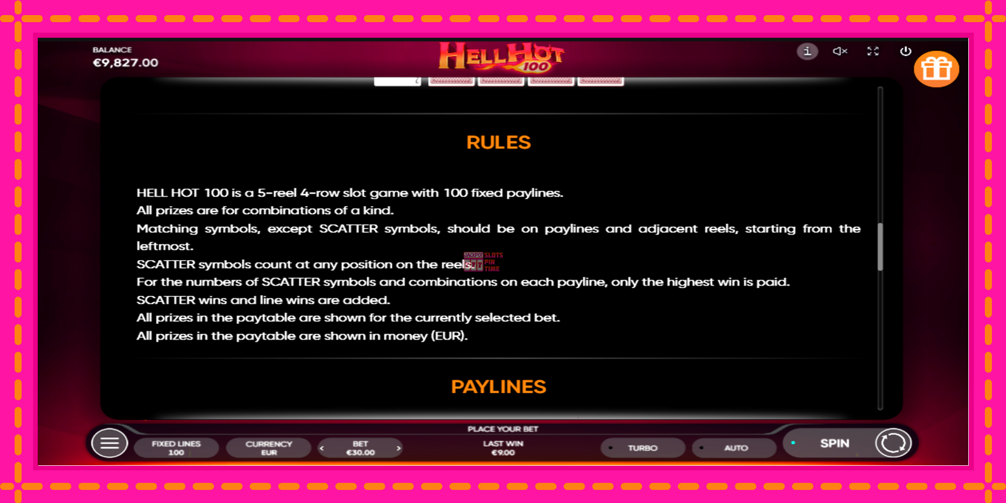 Slot machine Hell Hot 100 gratuitamente, immagine 4