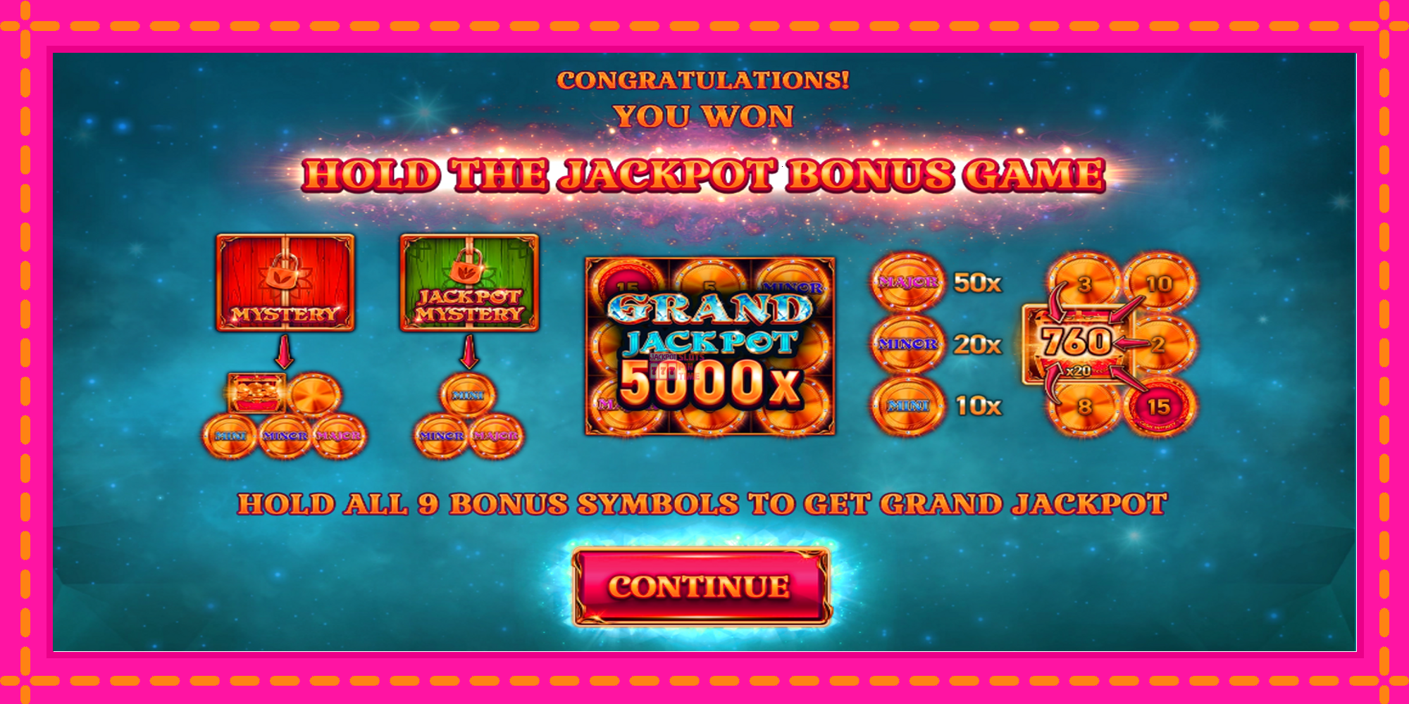 Slot machine 9 Coins Grand Diamond Edition Halloween Jackpots gratuitamente, immagine 3