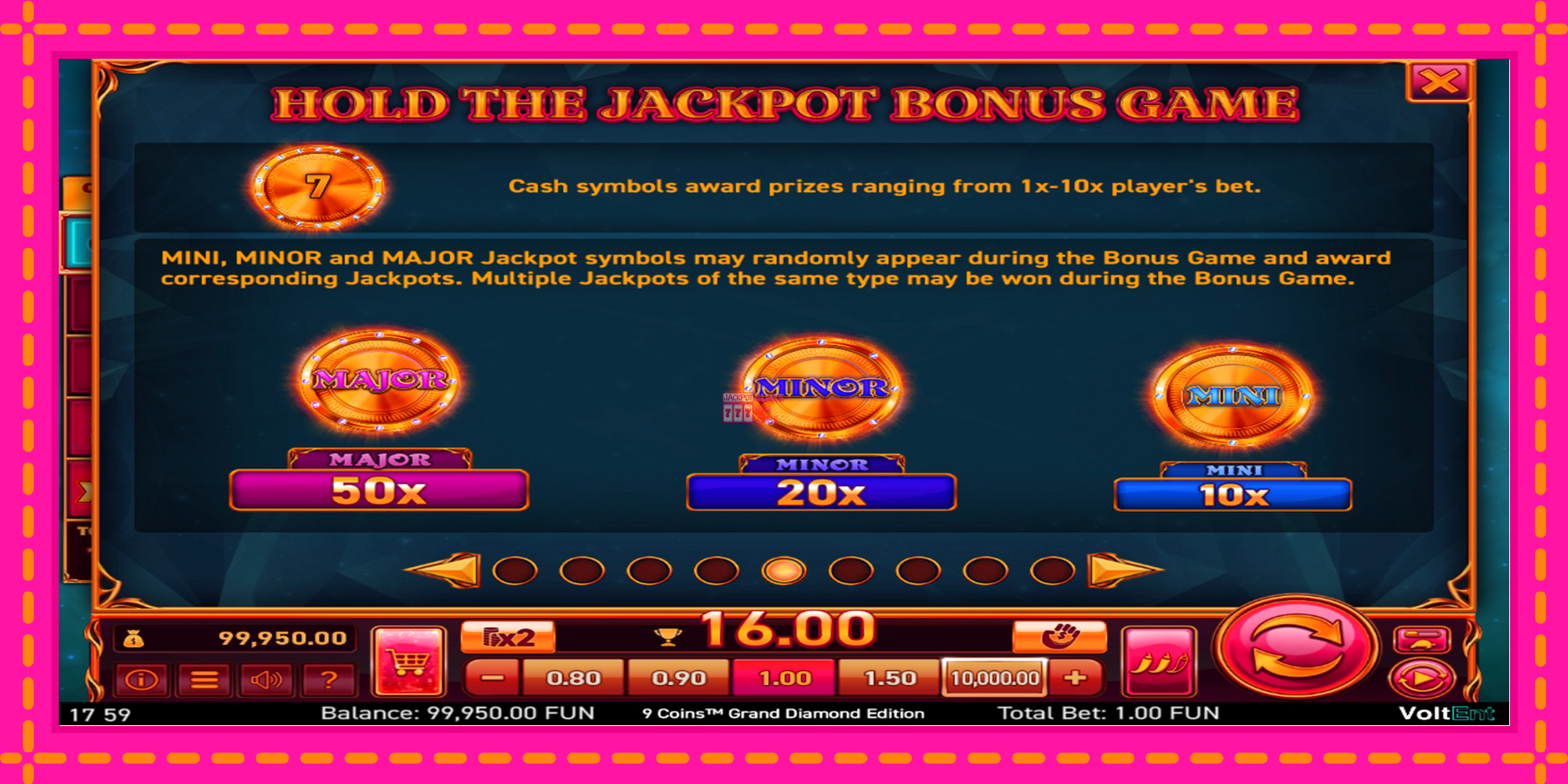 Slot machine 9 Coins Grand Diamond Edition Halloween Jackpots gratuitamente, immagine 5