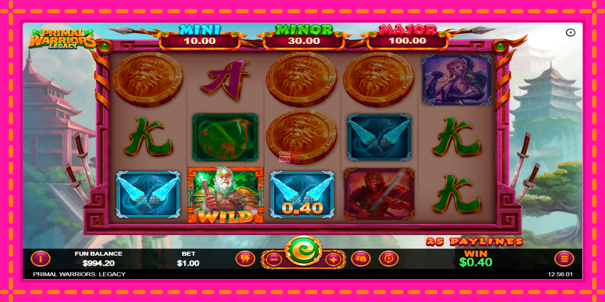 Slot machine Primal Warriors: Legacy gratuitamente, immagine 2