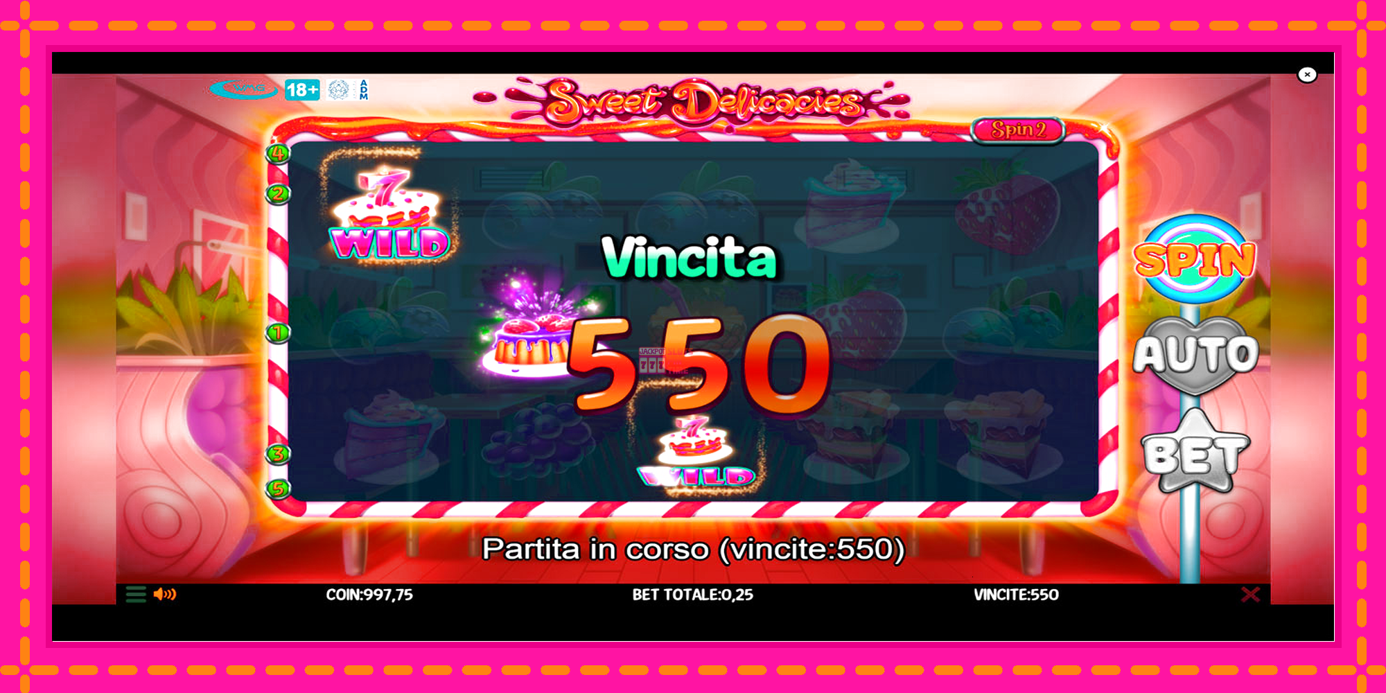 Slot machine Sweet Delicacies gratuitamente, immagine 4