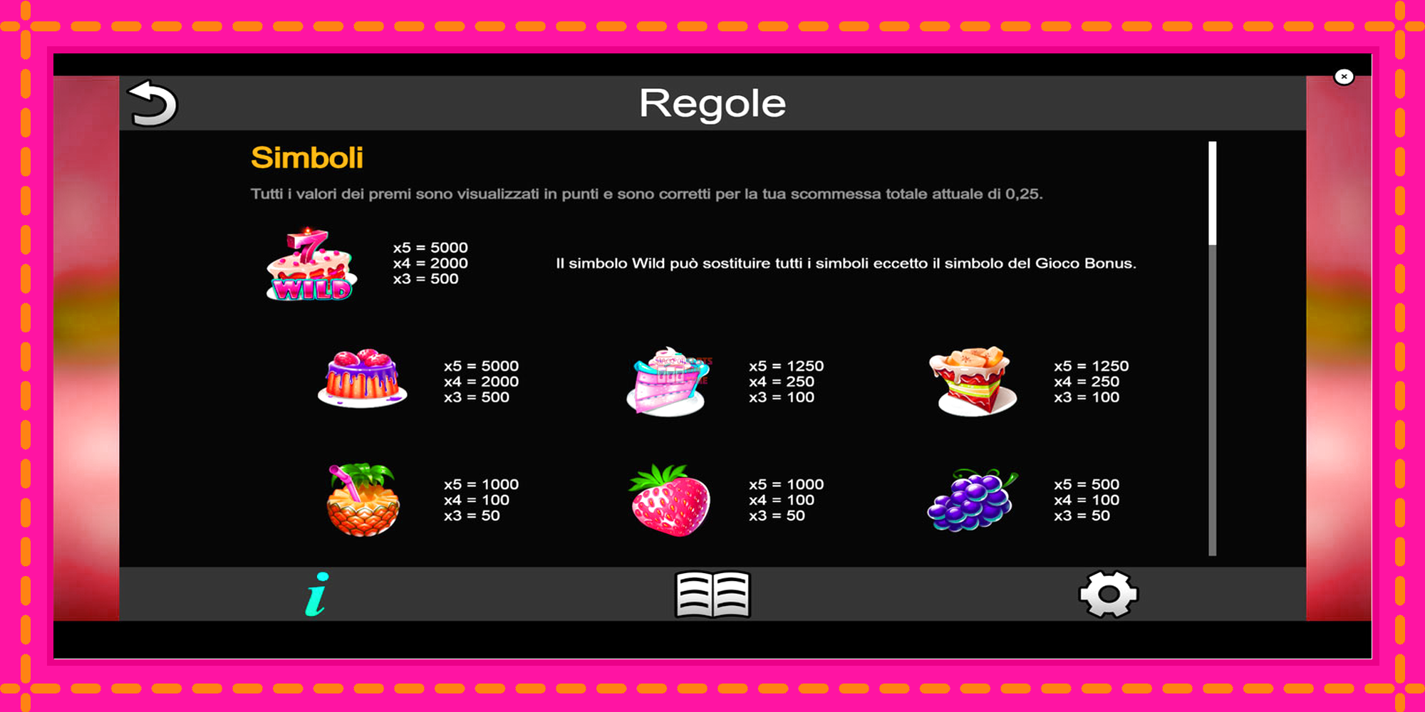 Slot machine Sweet Delicacies gratuitamente, immagine 6