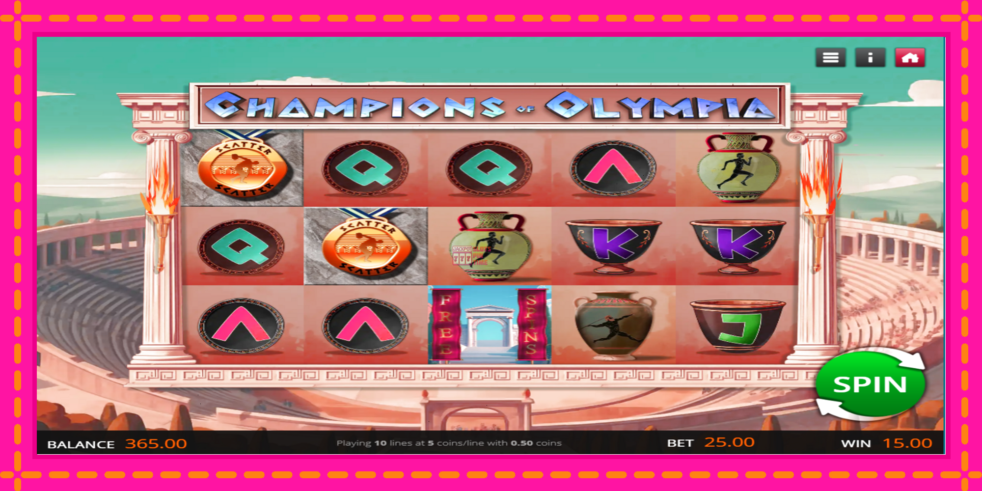 Slot machine Champions of Olympia gratuitamente, immagine 2