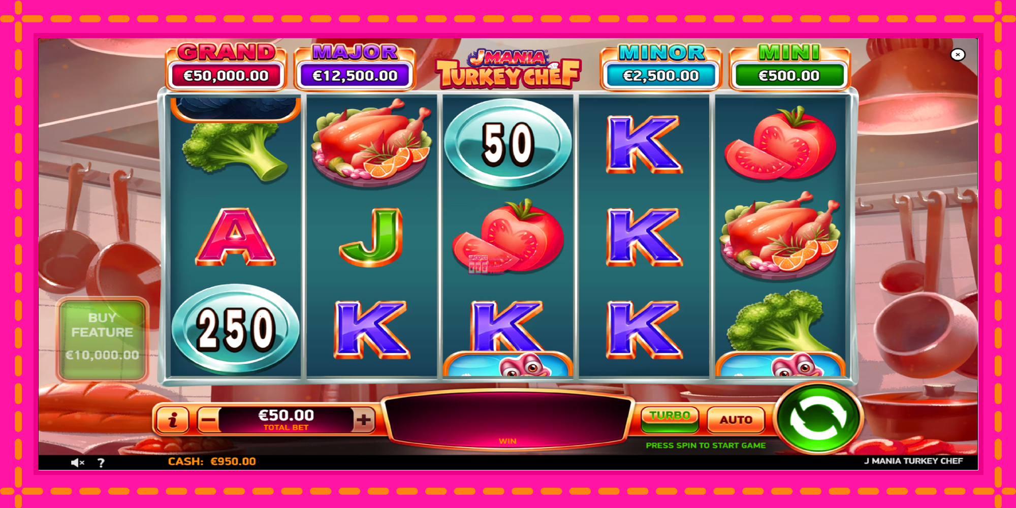 Slot machine J Mania Turkey Chef gratuitamente, immagine 2