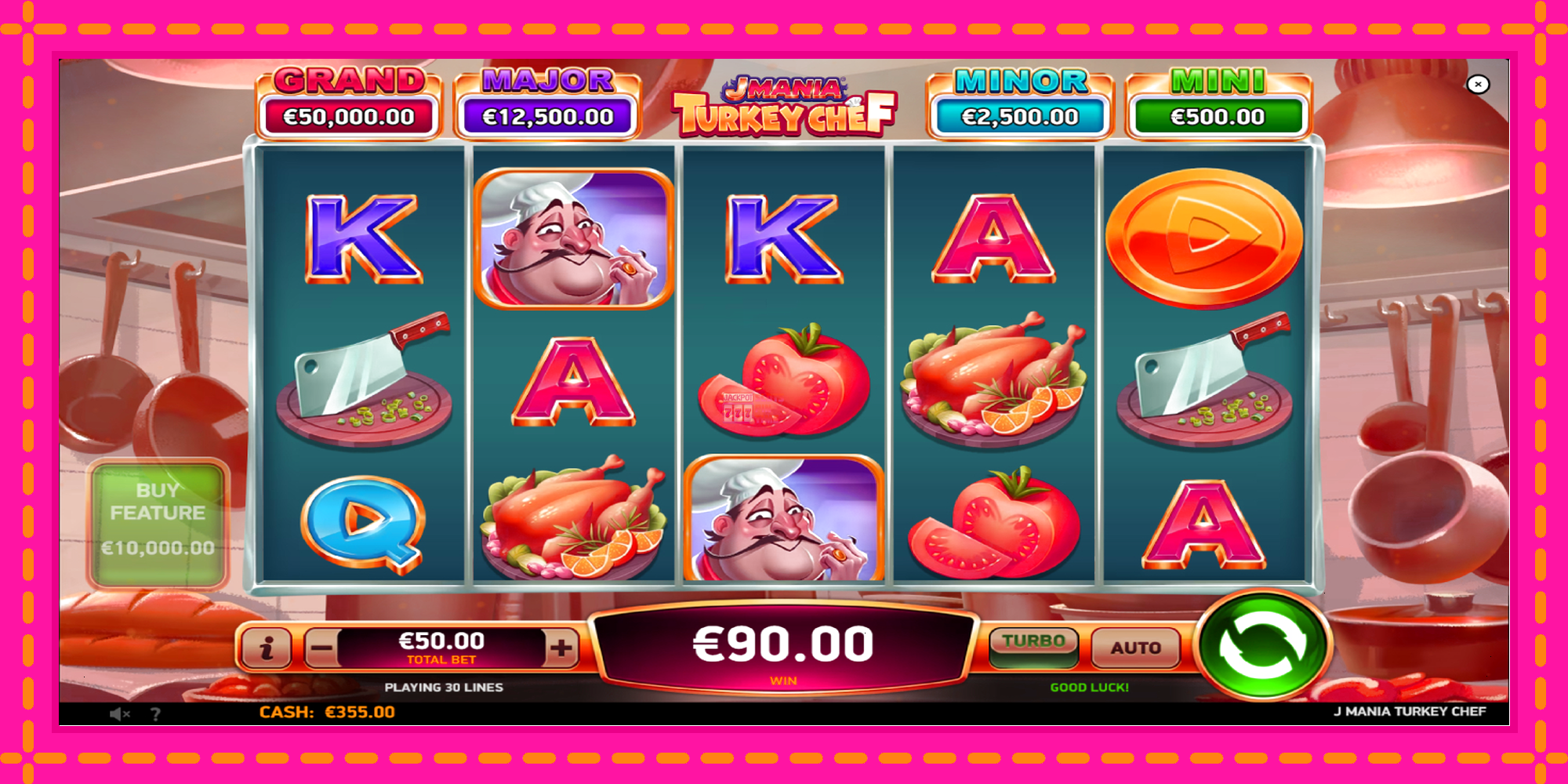 Slot machine J Mania Turkey Chef gratuitamente, immagine 3