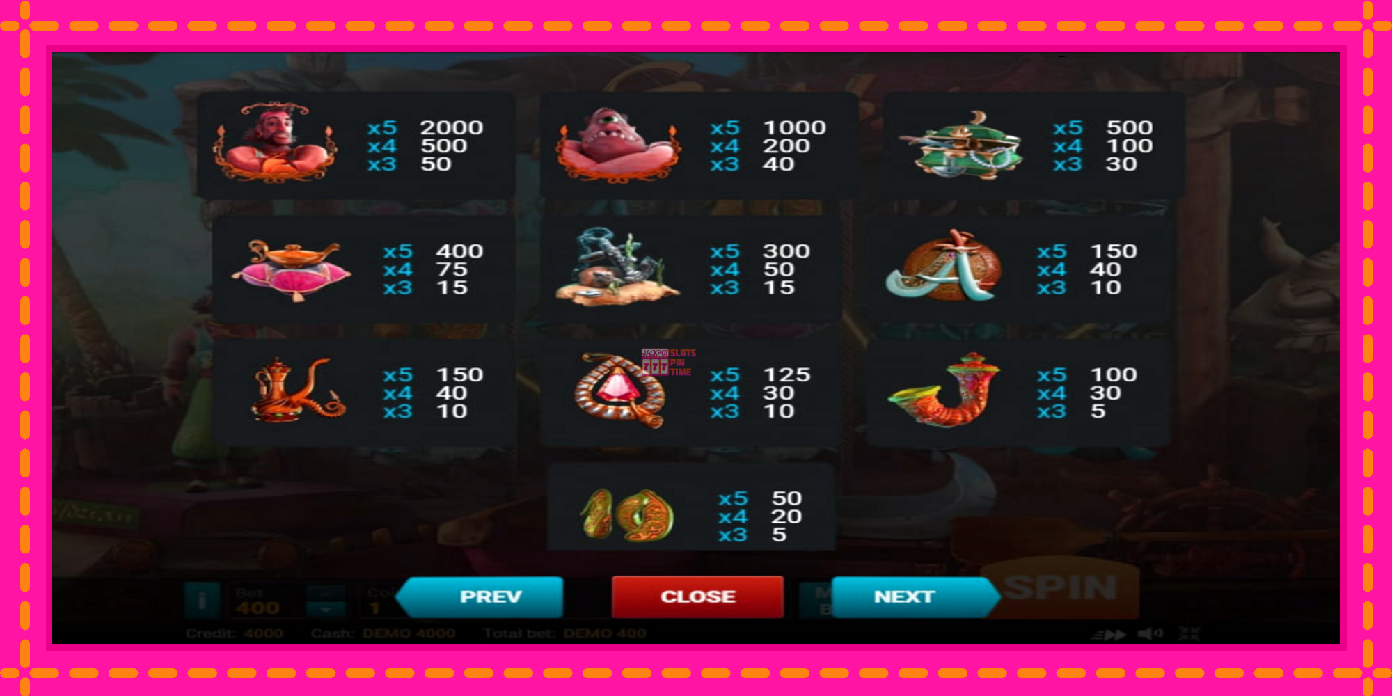 Slot machine Sindbad gratuitamente, immagine 3