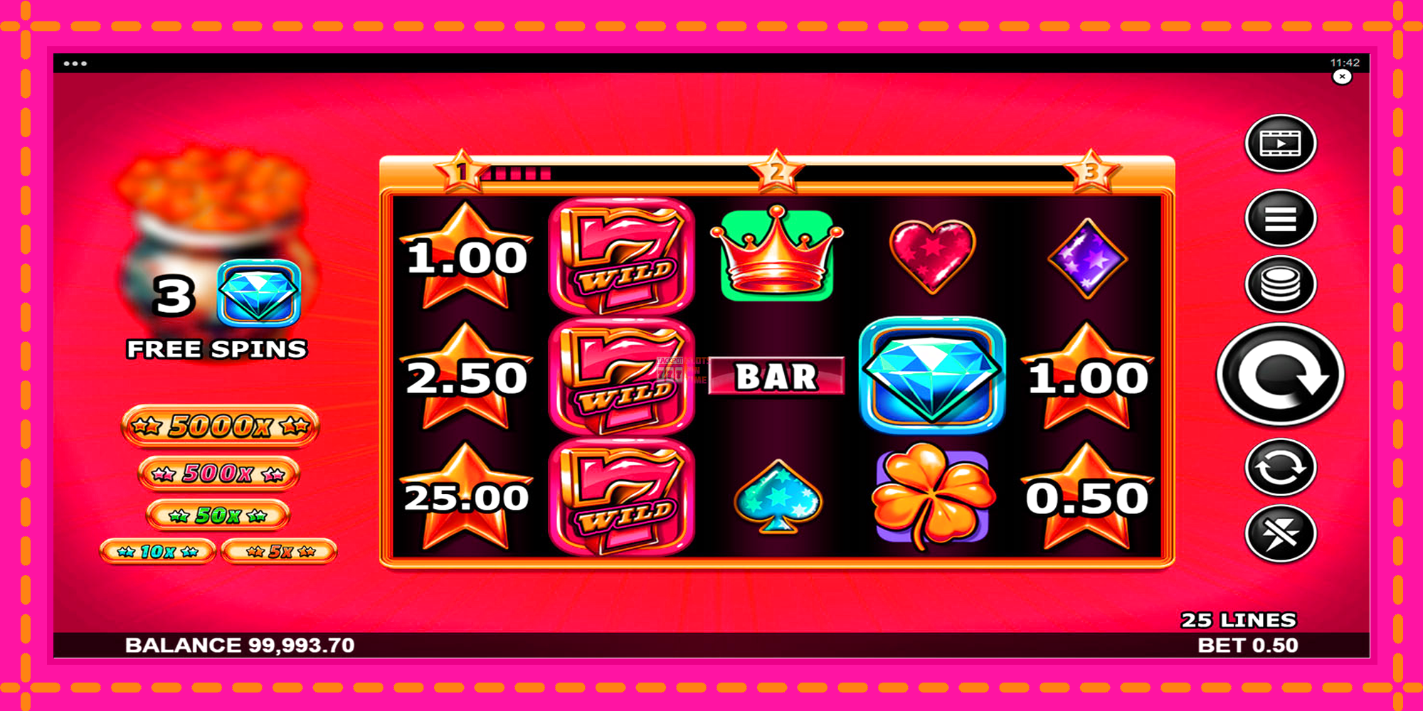 Slot machine Star Stash Wild 7s gratuitamente, immagine 1