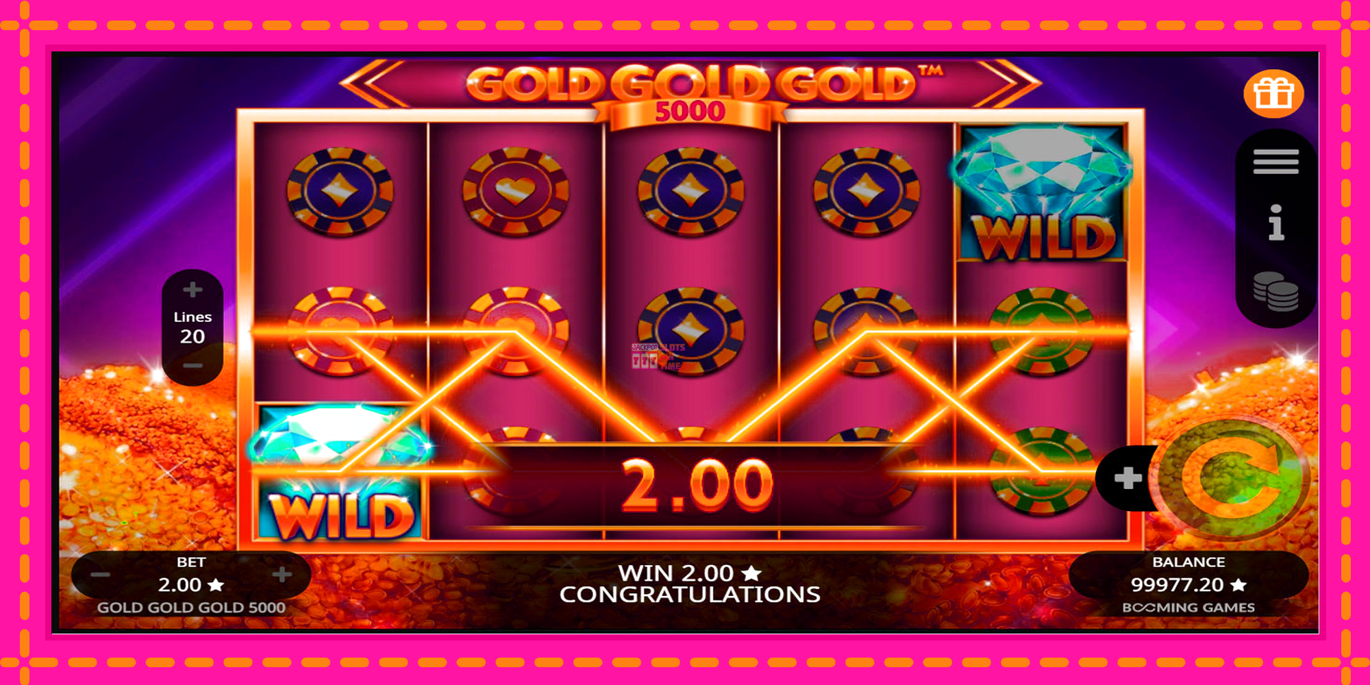 Slot machine Gold Gold Gold 5000 gratuitamente, immagine 5