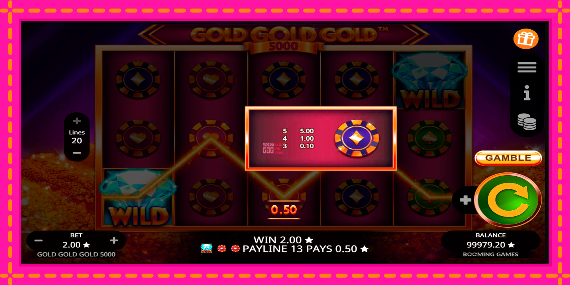 Slot machine Gold Gold Gold 5000 gratuitamente, immagine 6