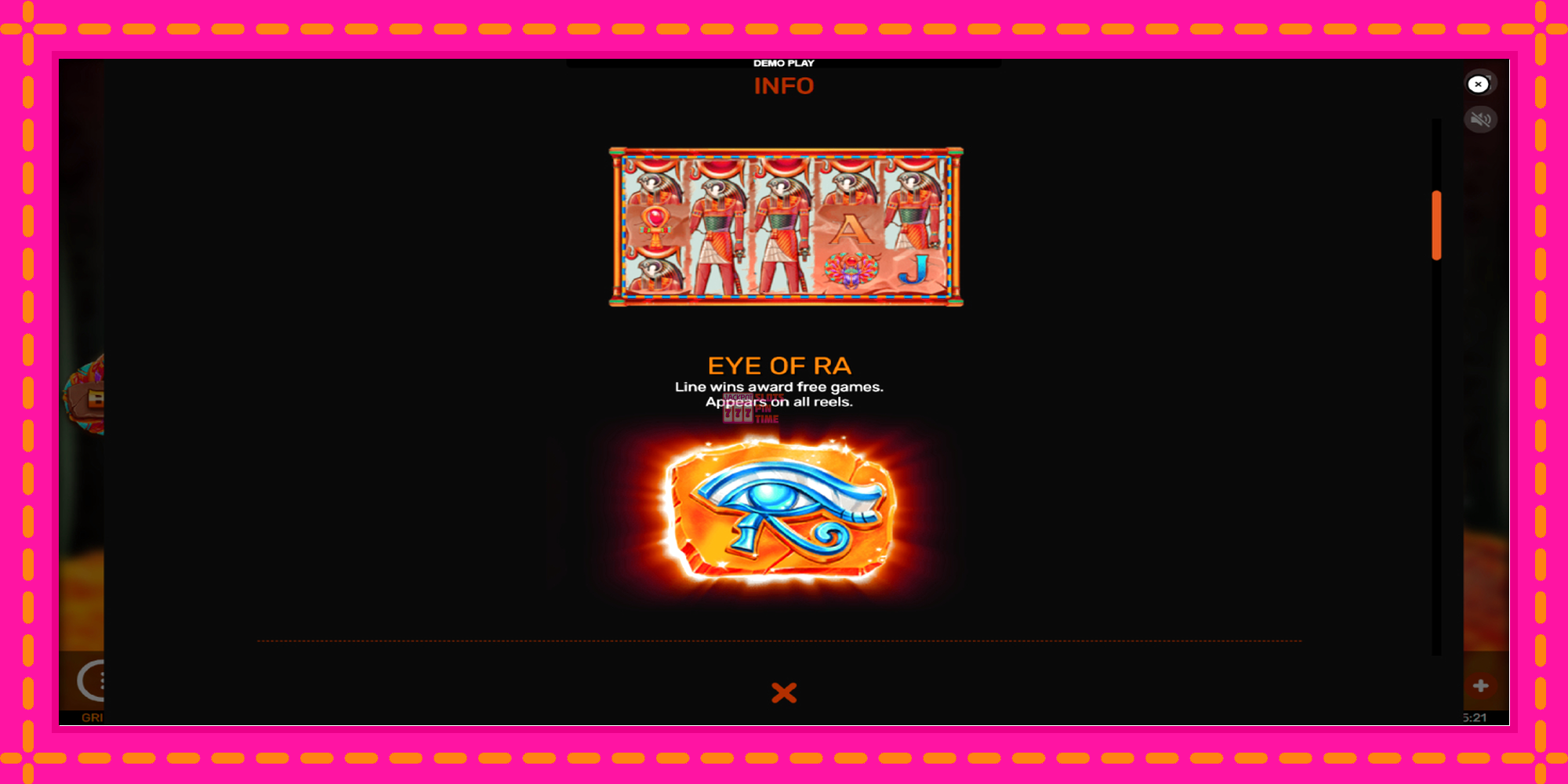 Slot machine Eyes of Ra gratuitamente, immagine 5