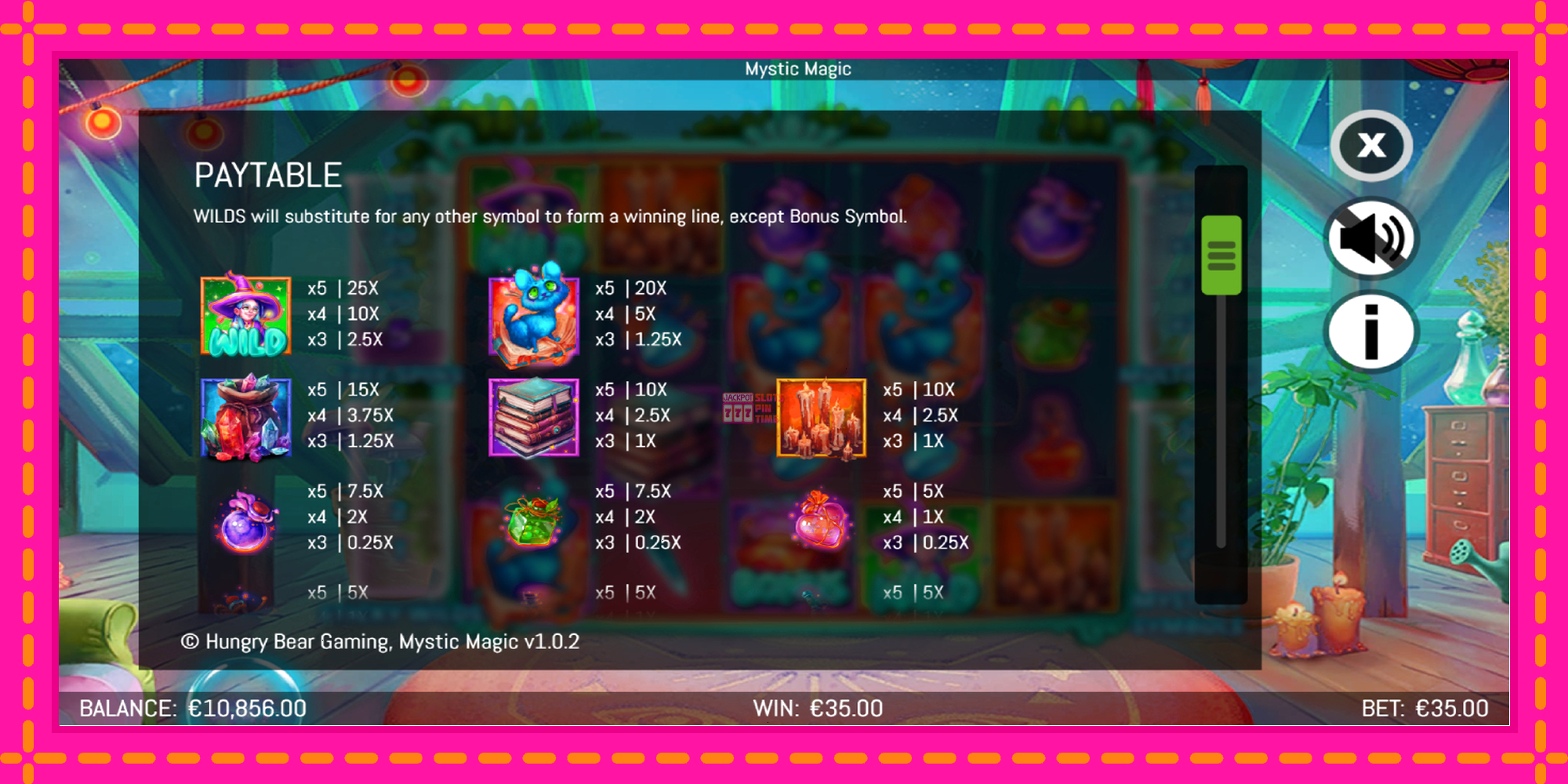 Slot machine Mystic Magic gratuitamente, immagine 5