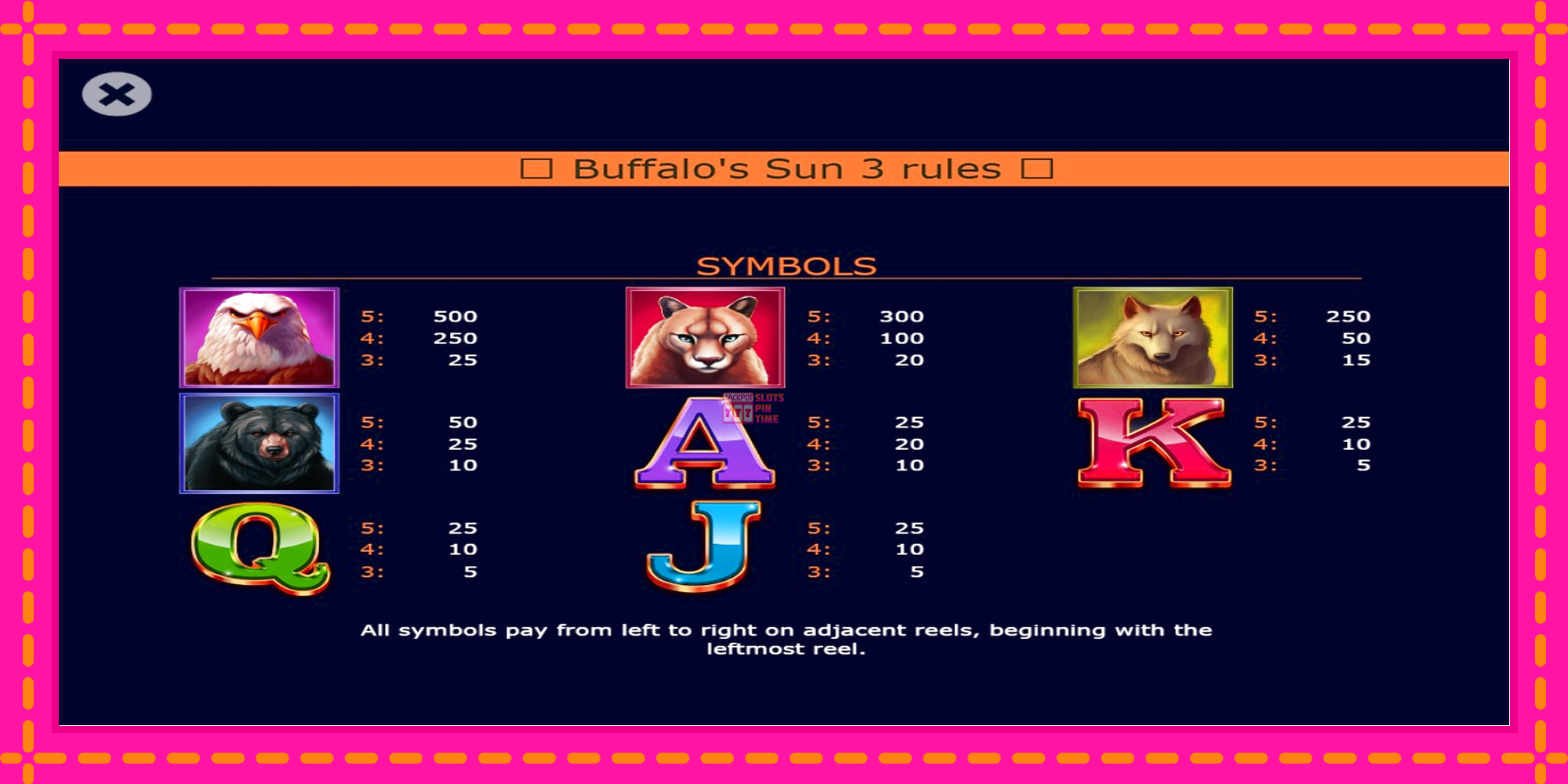 Slot machine Buffalos Sun 3 gratuitamente, immagine 4