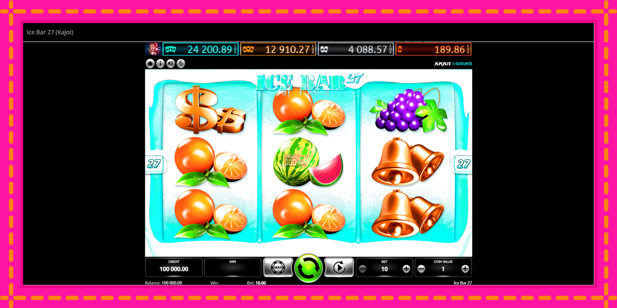 Slot machine Ice Bar 27 gratuitamente, immagine 1