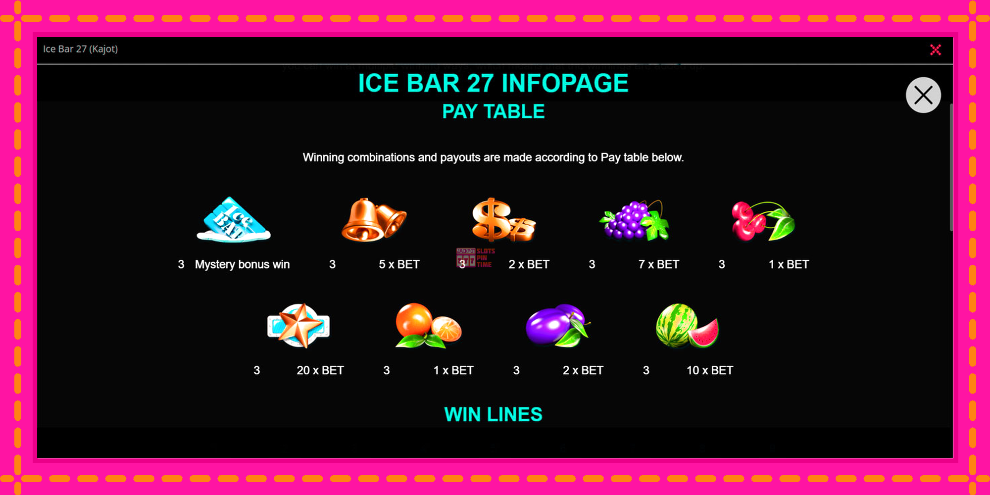 Slot machine Ice Bar 27 gratuitamente, immagine 2