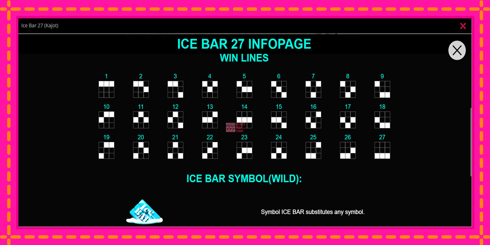 Slot machine Ice Bar 27 gratuitamente, immagine 3