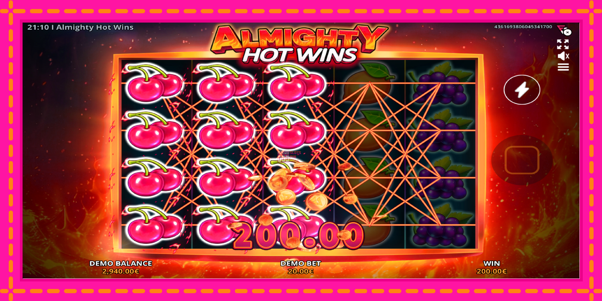 Slot machine Almighty Hot Wins gratuitamente, immagine 2