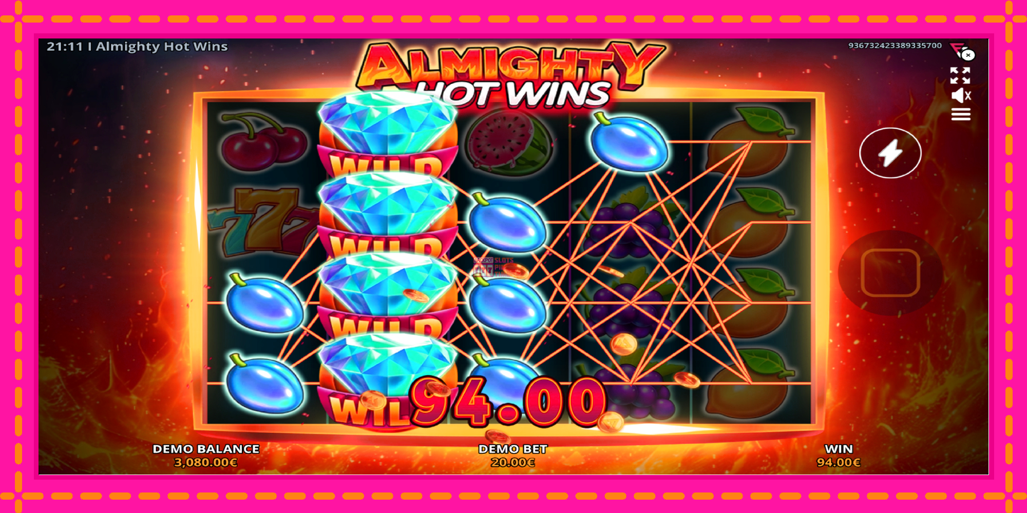 Slot machine Almighty Hot Wins gratuitamente, immagine 4