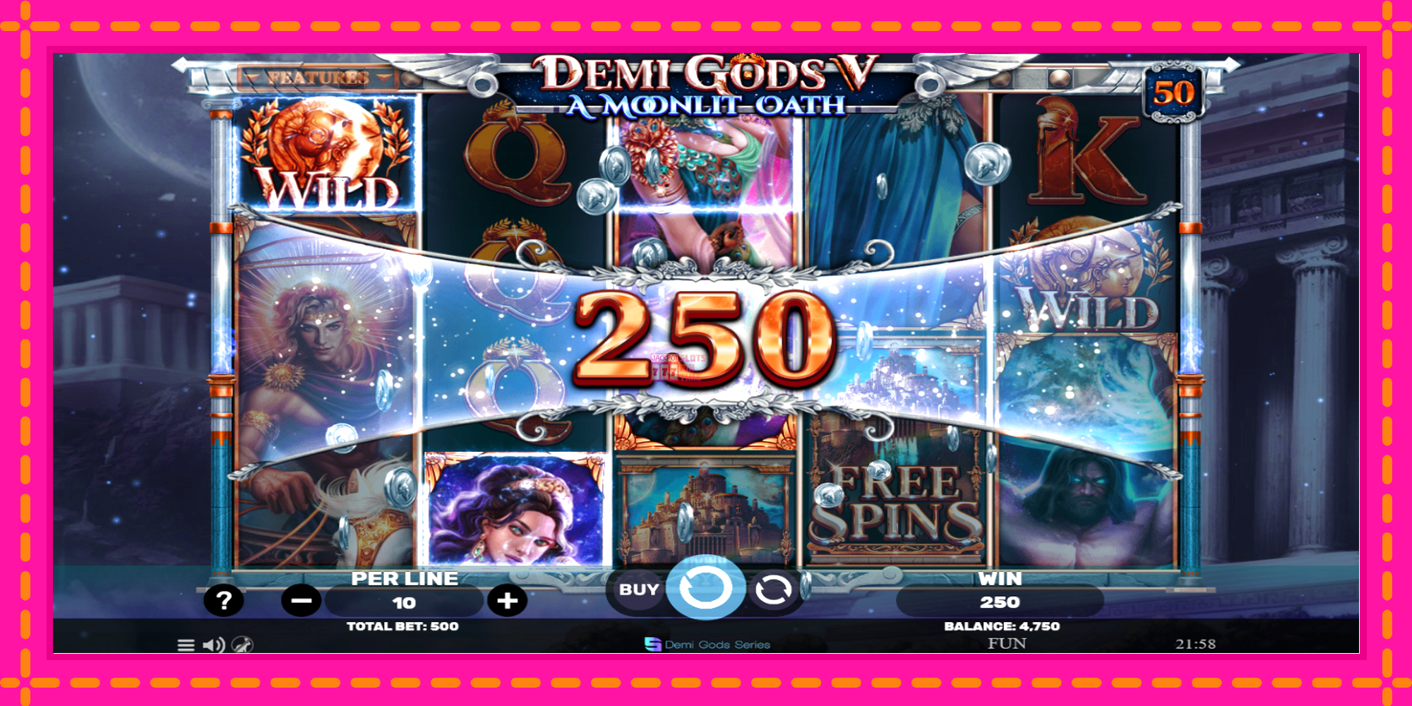 Slot machine Demi Gods V – A Moonlit Oath gratuitamente, immagine 3