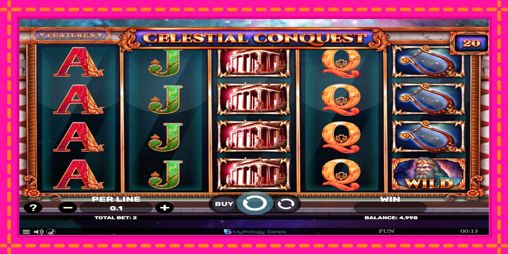 Slot machine Celestial Conquest gratuitamente, immagine 2