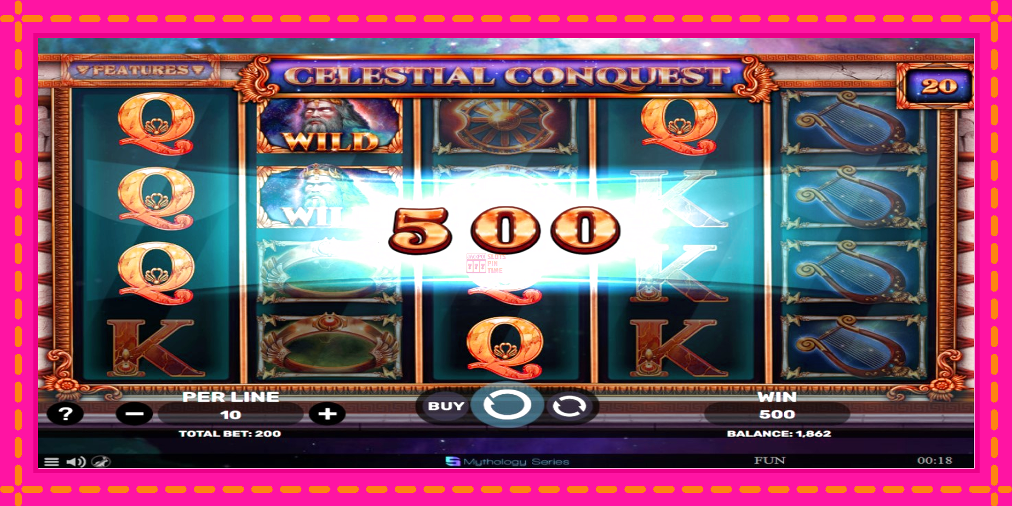 Slot machine Celestial Conquest gratuitamente, immagine 3