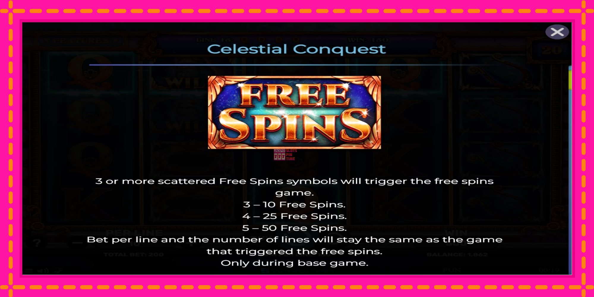 Slot machine Celestial Conquest gratuitamente, immagine 4