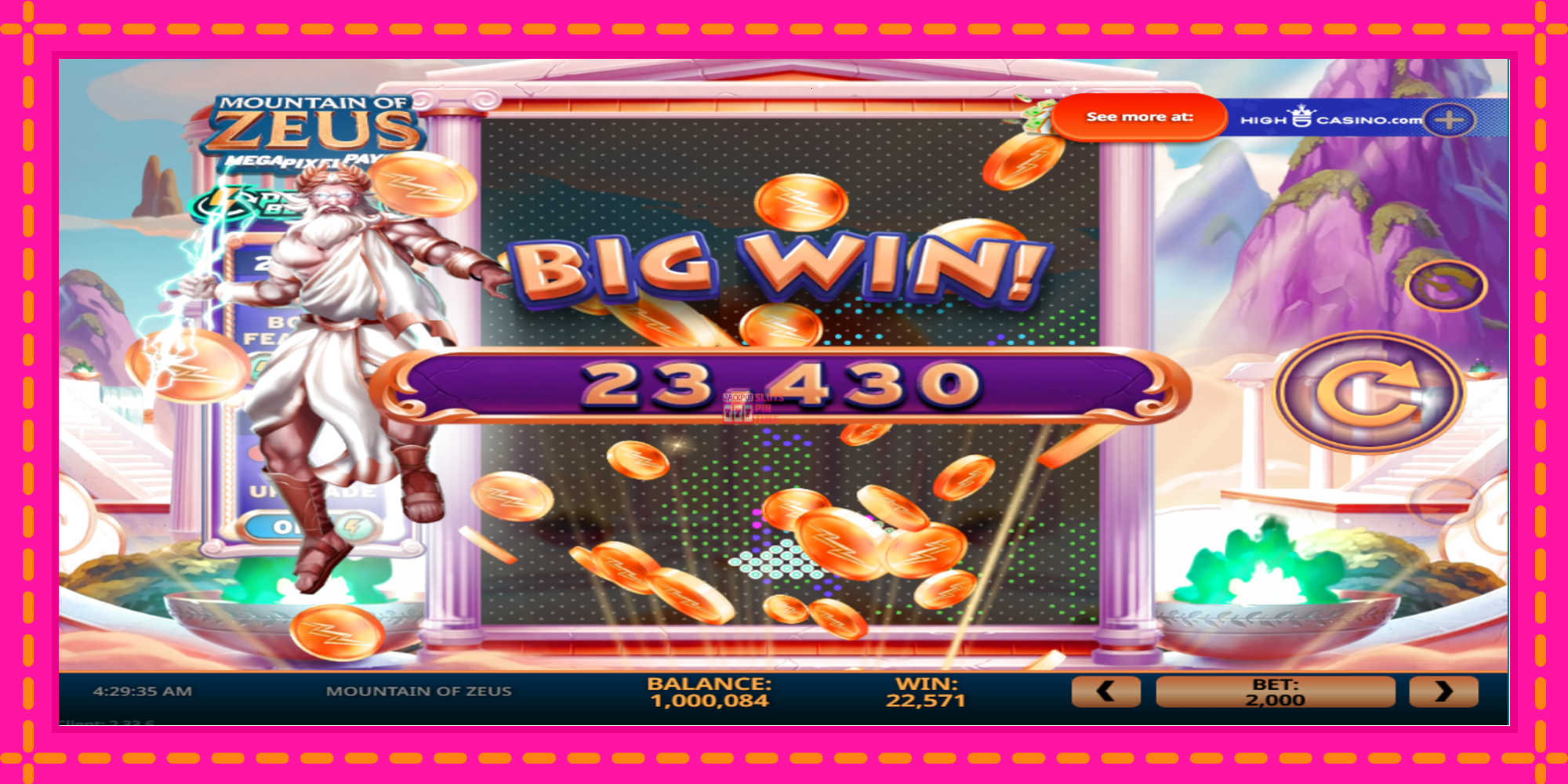 Slot machine Mountain of Zeus gratuitamente, immagine 2