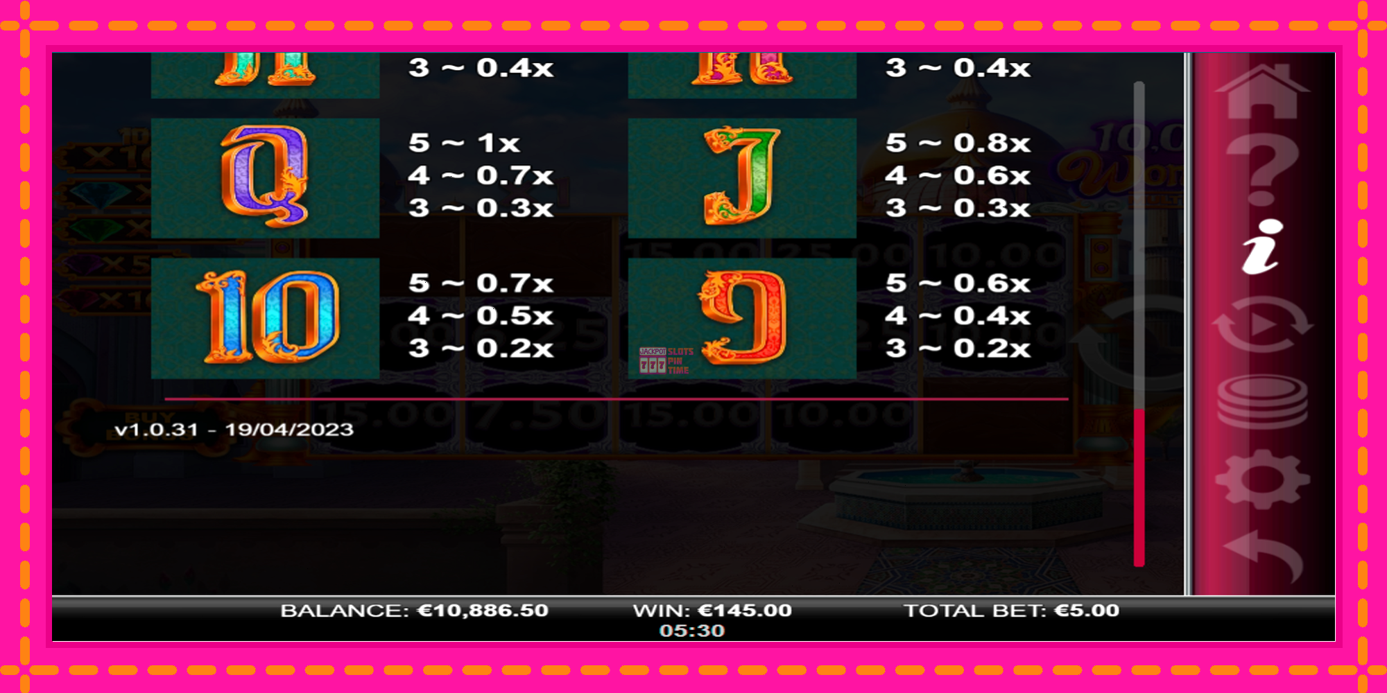 Slot machine 25 Coins Score The Jackpot gratuitamente, immagine 6