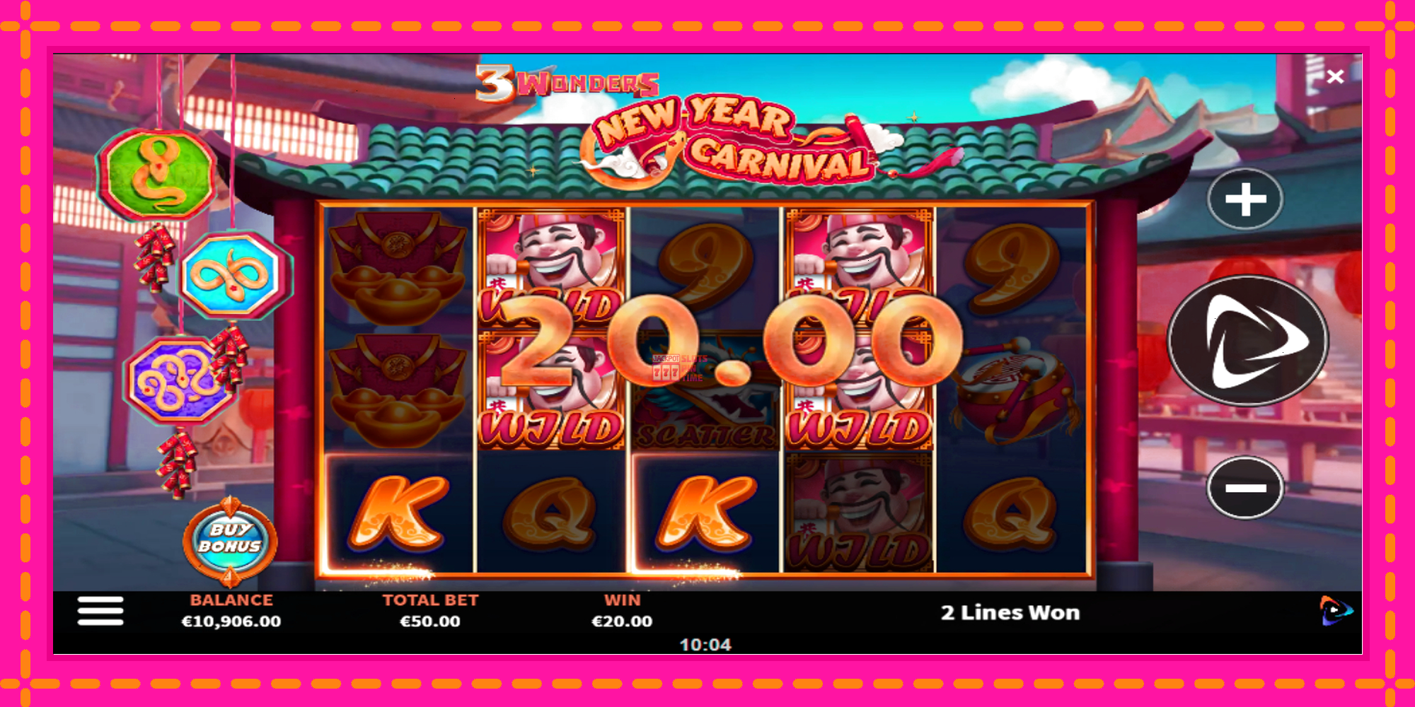 Slot machine 3 Wonders New Year Carnival gratuitamente, immagine 4