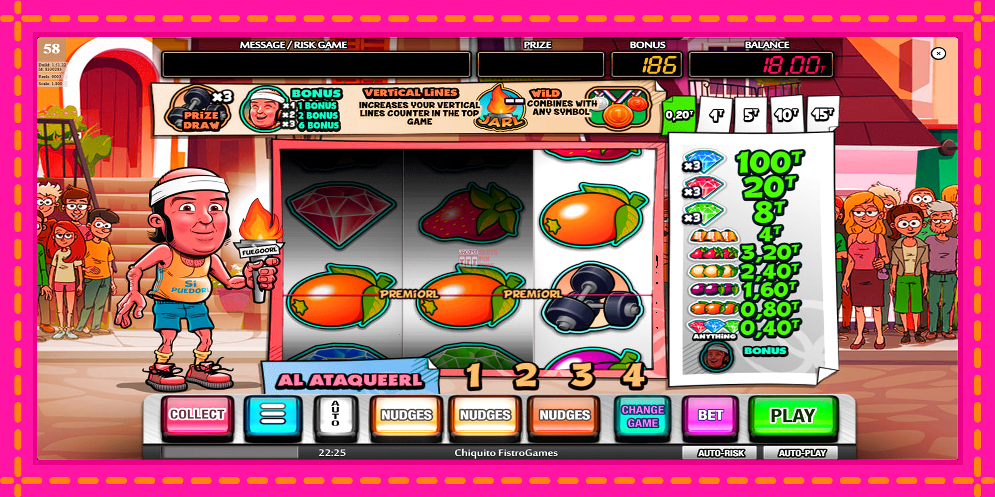 Slot machine Chiquito FistroGames gratuitamente, immagine 2